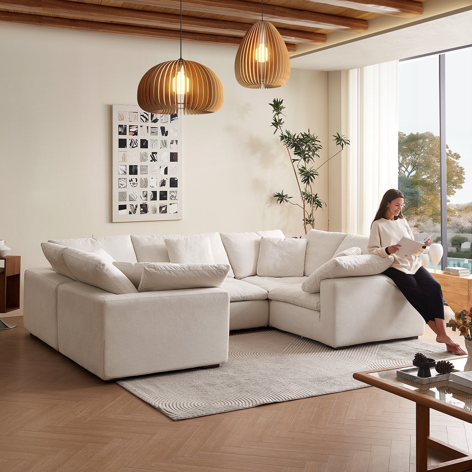 sectional - Tivoli Cloud U Closed Sectional - MC - Mario Capasa