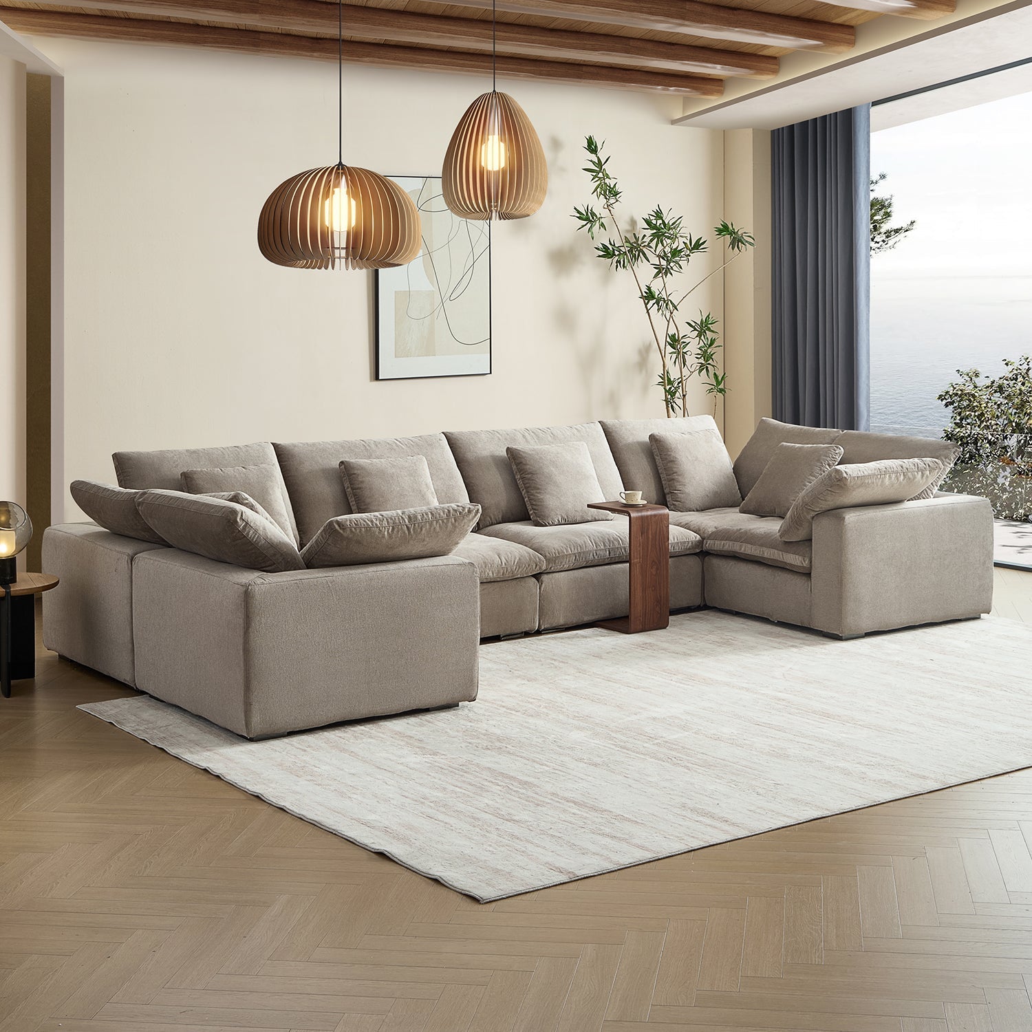 sectional - Tivoli Cloud U Closed Sectional - MC - Mario Capasa