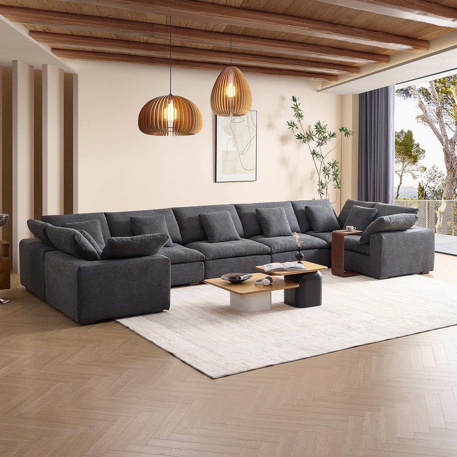 sectional - Tivoli Cloud U Closed Sectional - MC - Mario Capasa