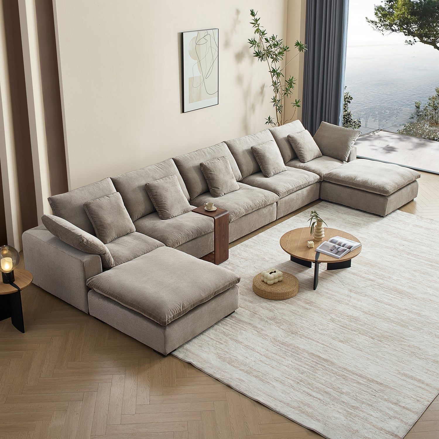 sectional - Tivoli Cloud U Sectional - MC - Mario Capasa