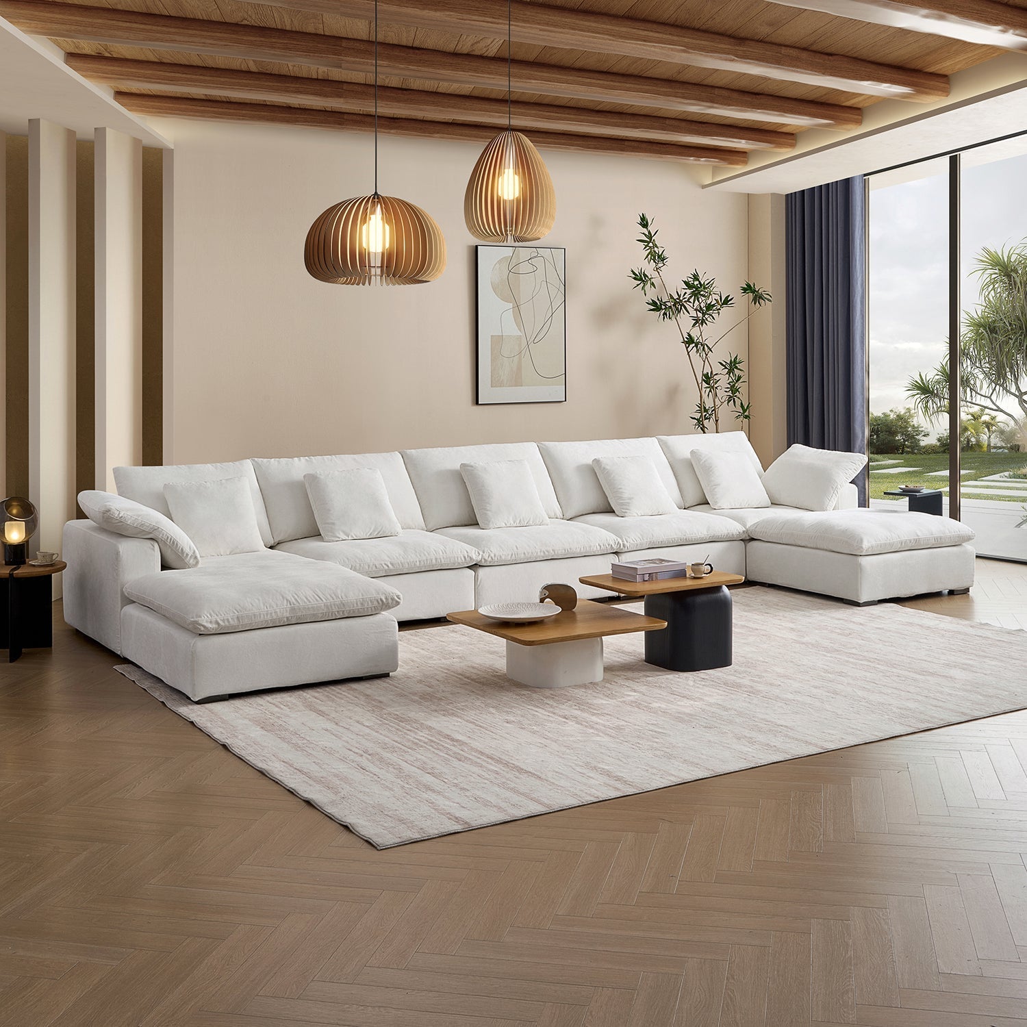 sectional - Hyperfoam Tivoli Cloud U Sectional - MC - Mario Capasa