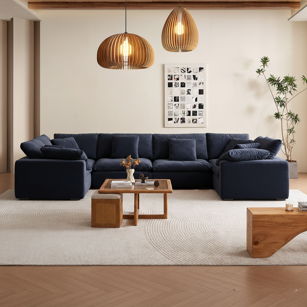 sectional - Tivoli Cloud U Closed Sectional - MC - Mario Capasa