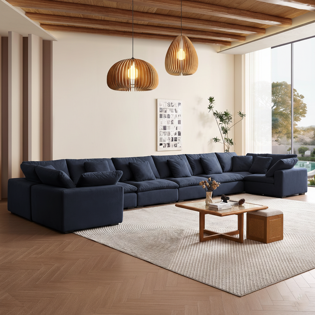 sectional - Tivoli Cloud U Closed Sectional - MC - Mario Capasa