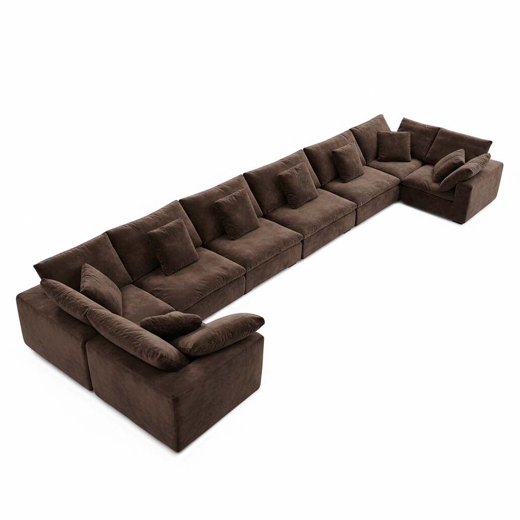 sectional - Tivoli Cloud U Closed Sectional - MC - Mario Capasa