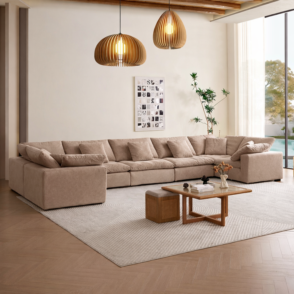 sectional - Tivoli Cloud U Closed Sectional - MC - Mario Capasa