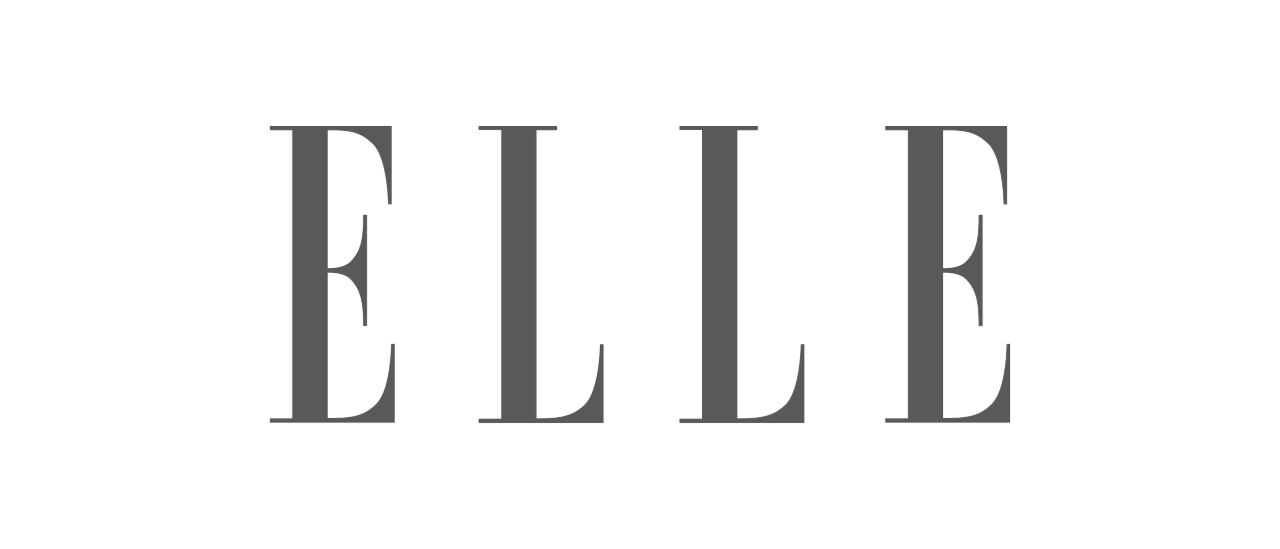 ELLE logo in black on a white background