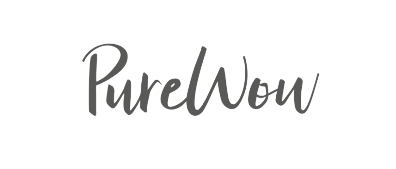 Black 'PureWow' logo on a white background