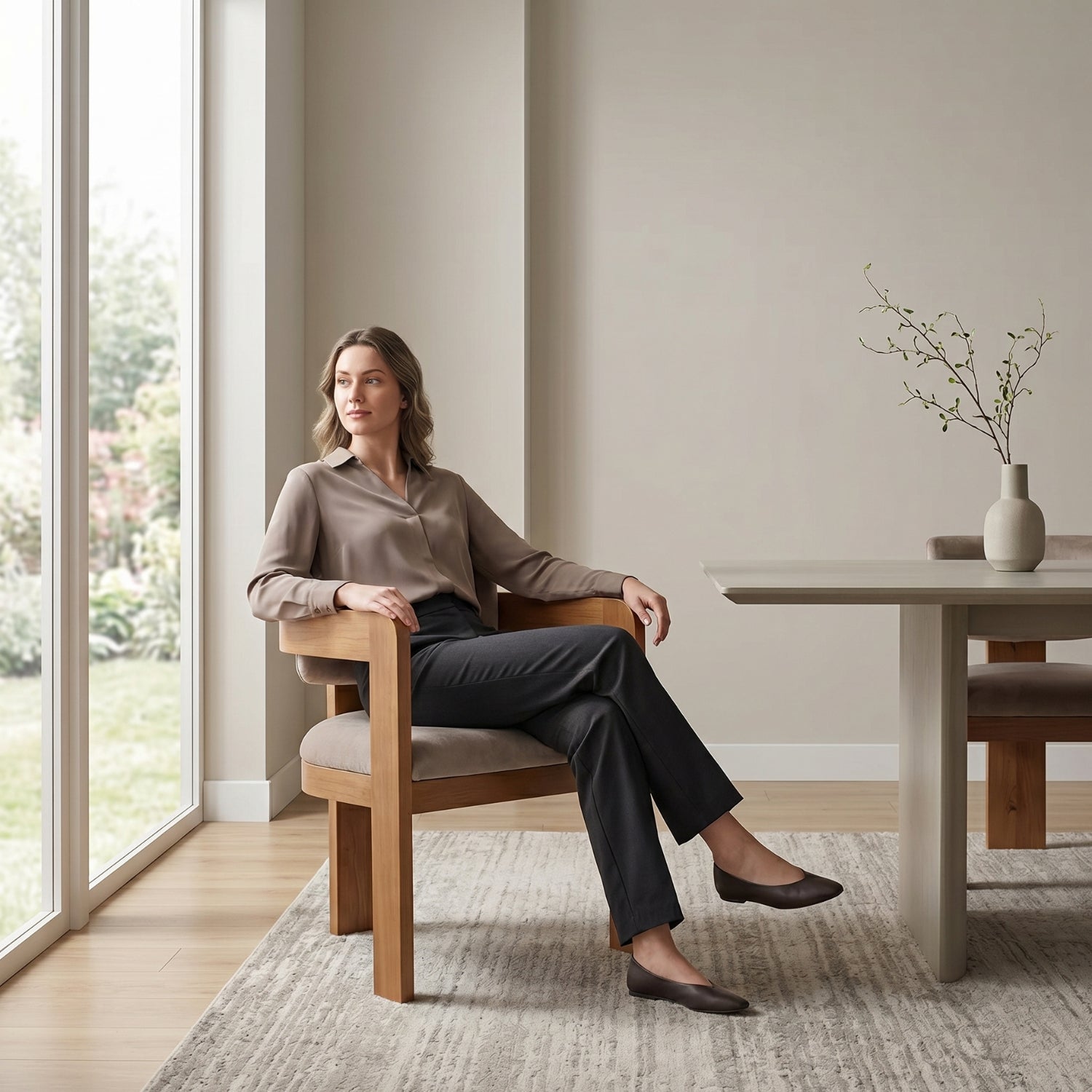 Sacha Walnut Dining Chair