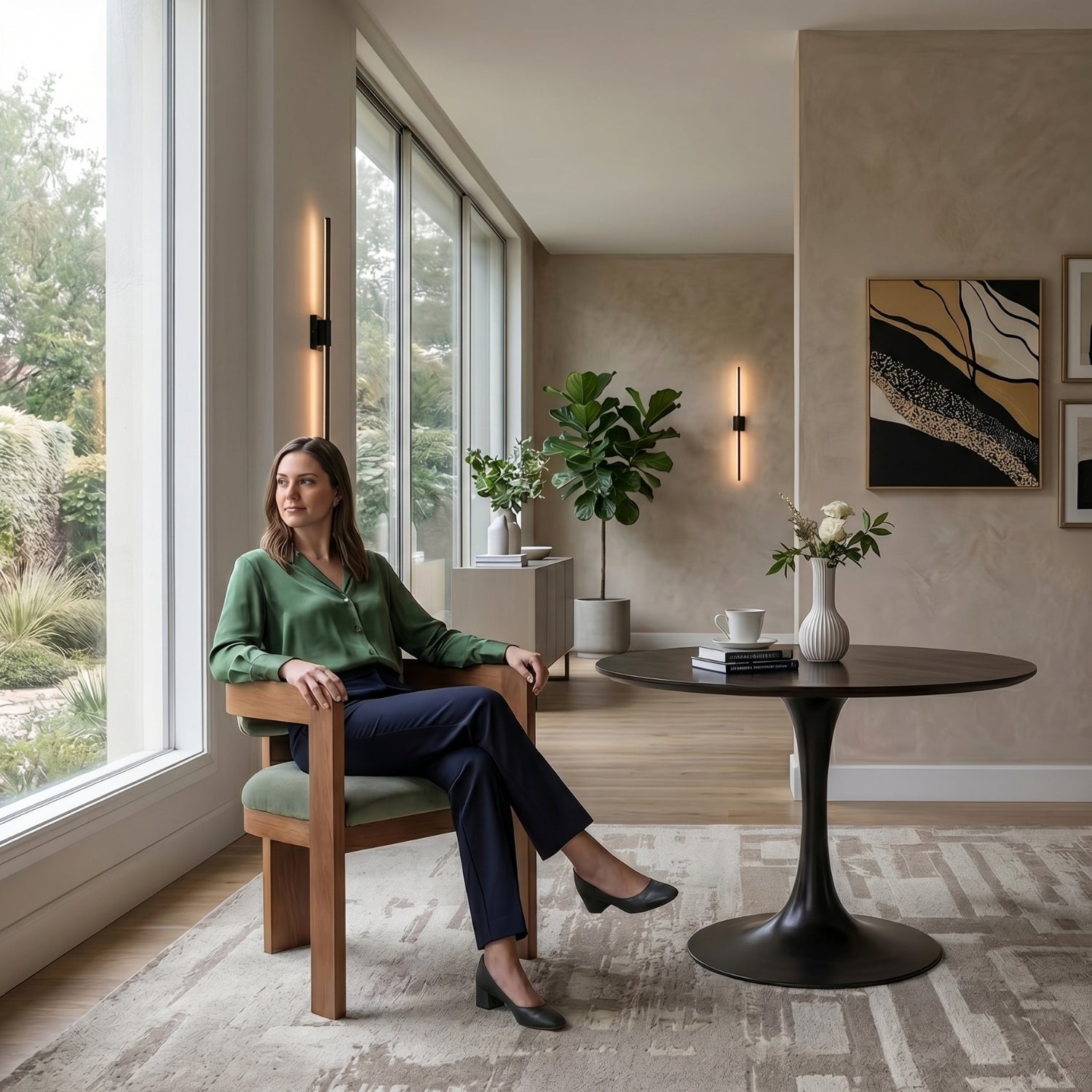 Sacha Walnut Dining Chair