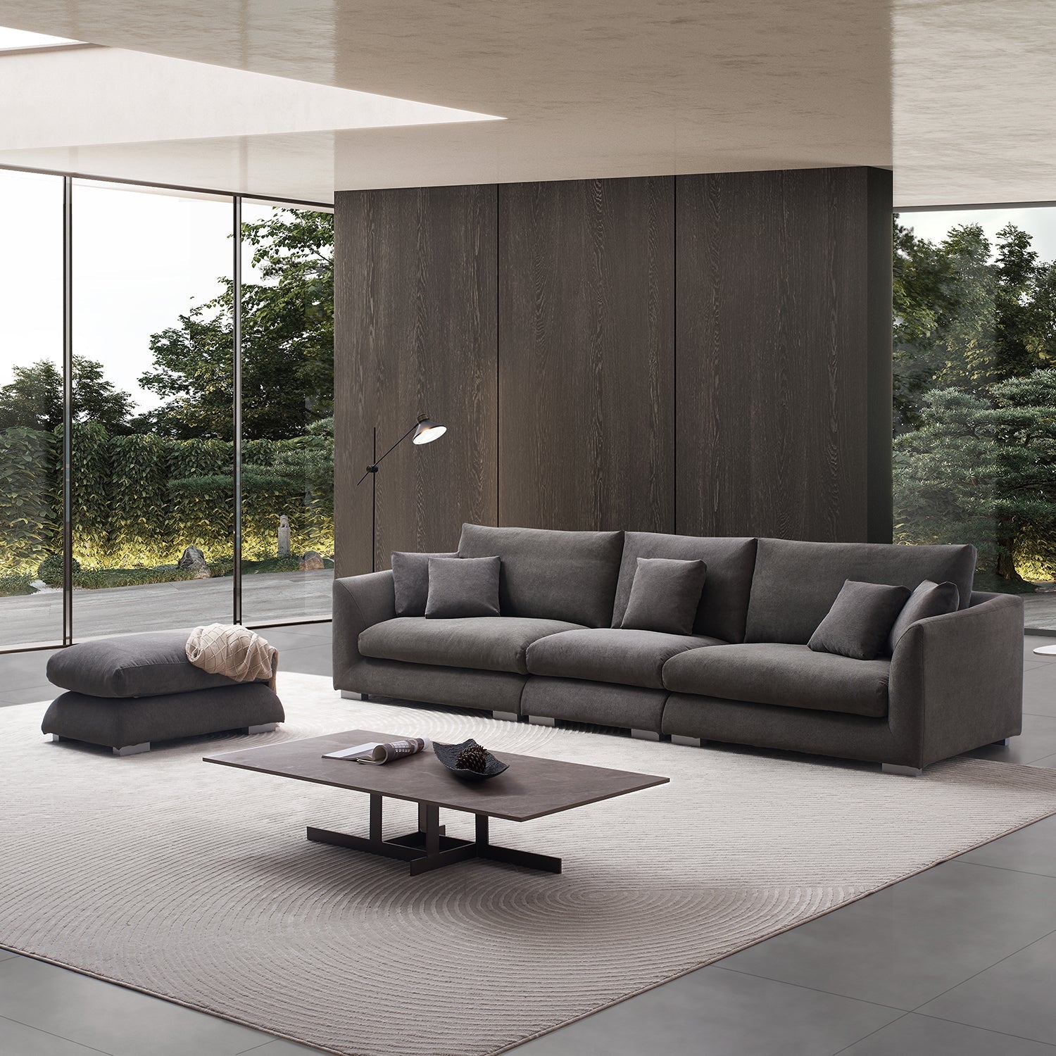 Sofa - Feathers Sofa + Ottoman - MC - Mario Capasa