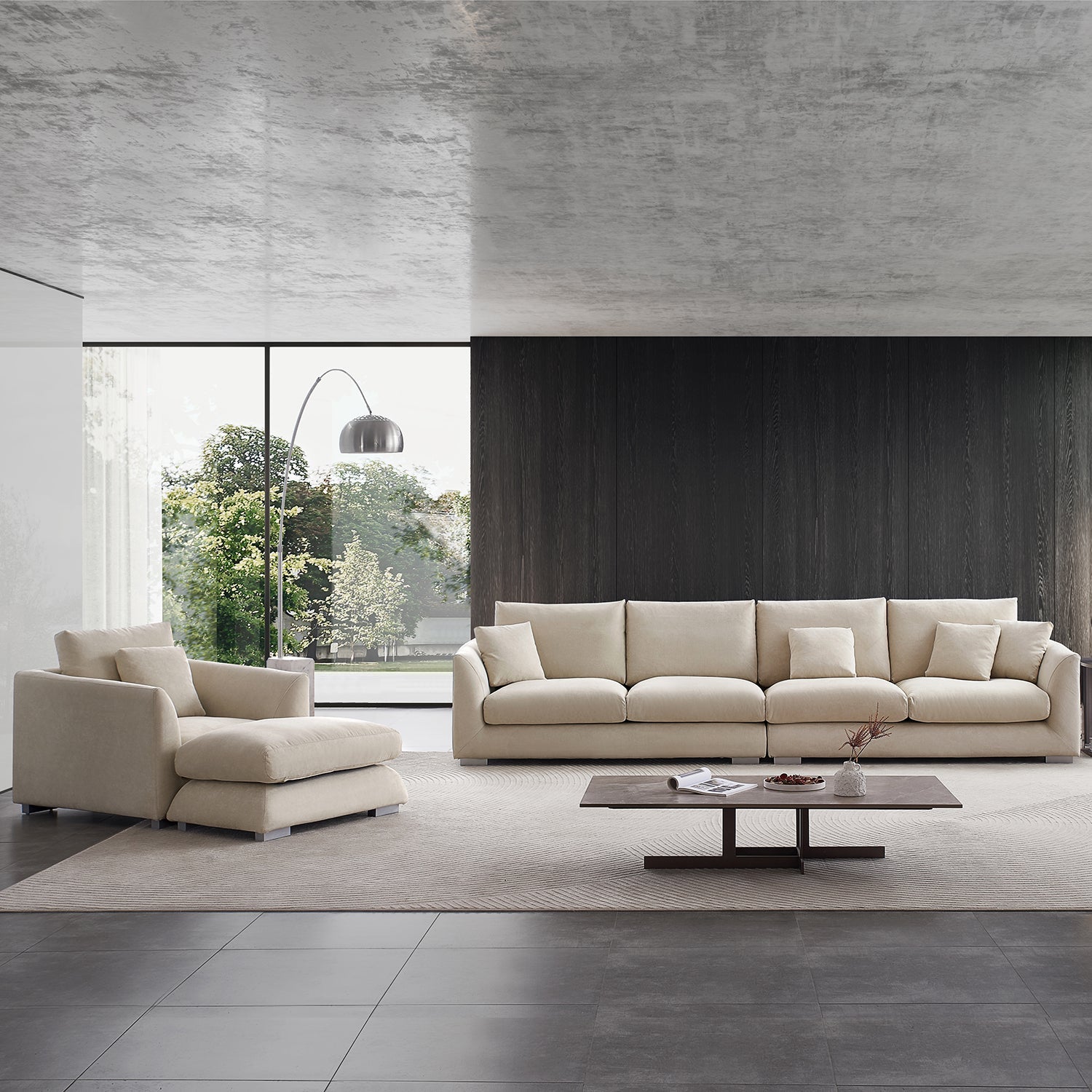 Sofa - Feathers Sofa Room Set - MC - Mario Capasa