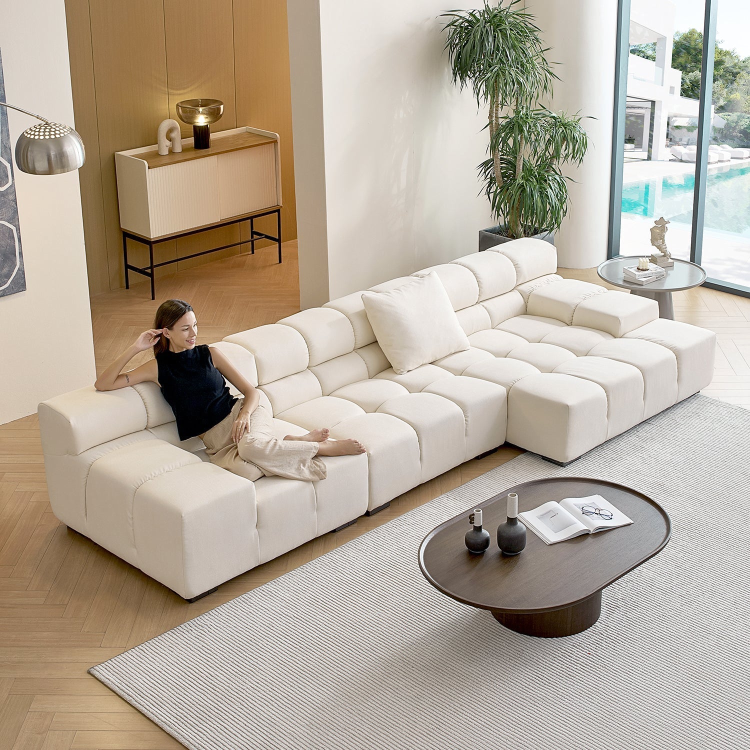 sectional - Amora Sectional Low Arm - MC - Mario Capasa