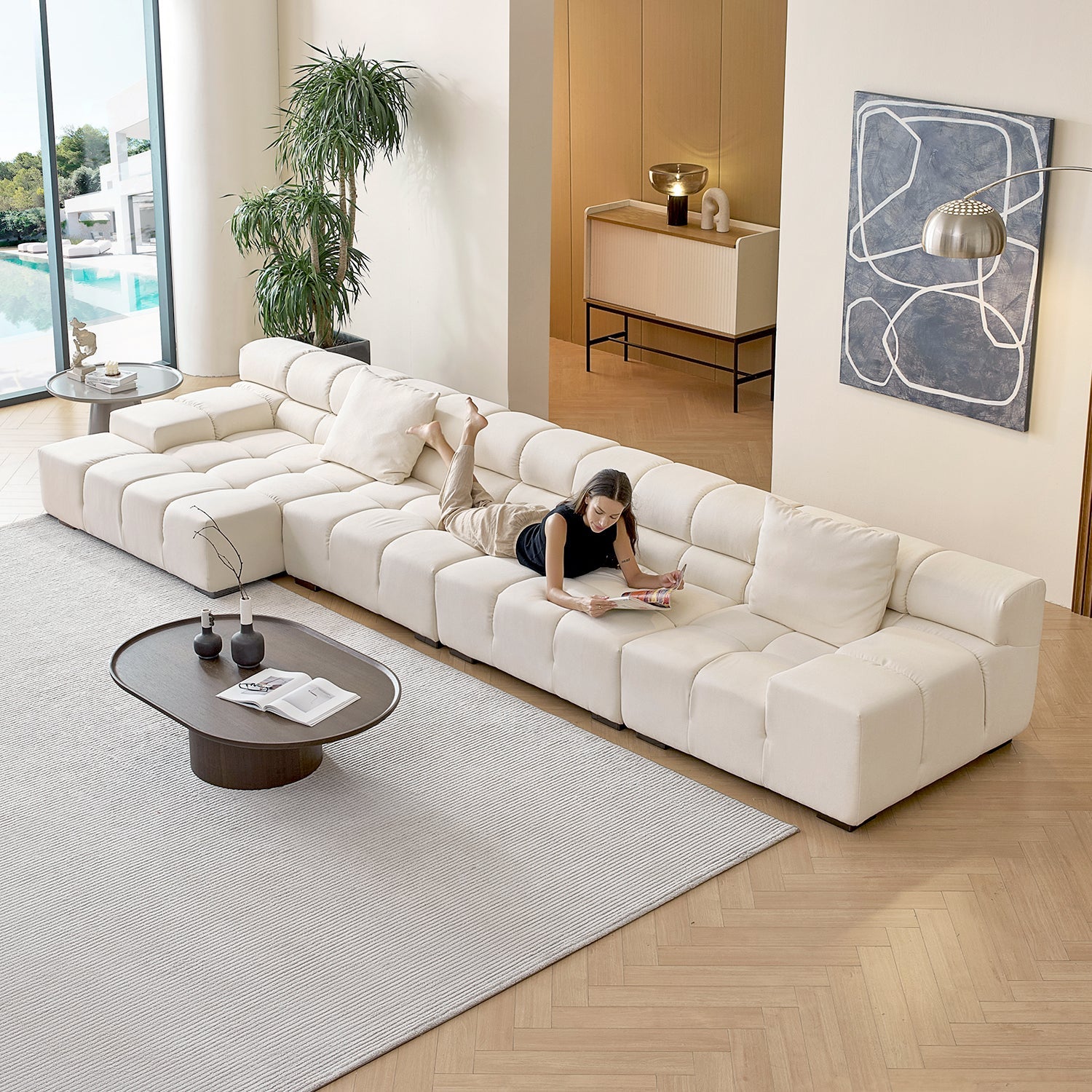 sectional - Amora Sectional Low Arm - MC - Mario Capasa