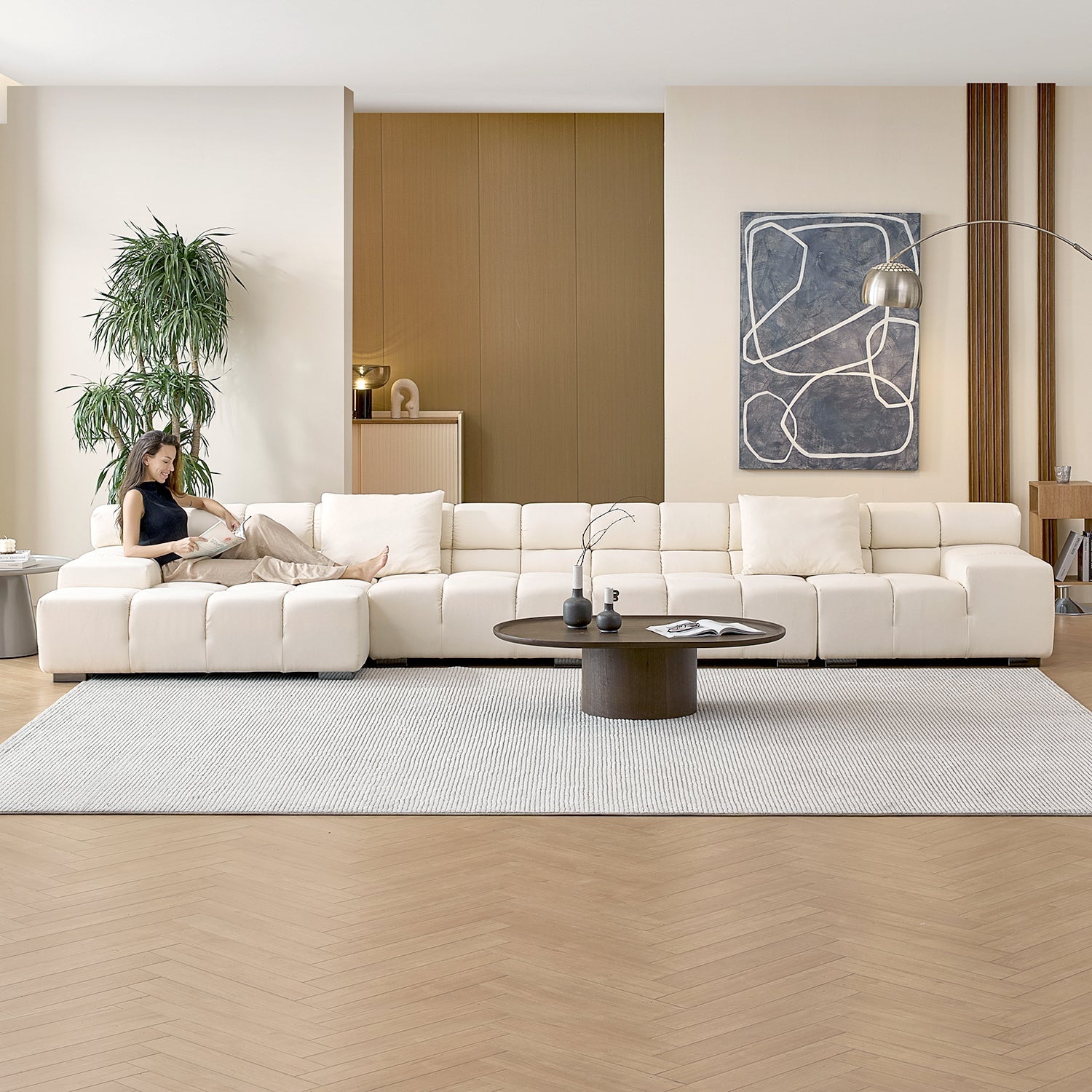 sectional - Amora Sectional Low Arm - MC - Mario Capasa