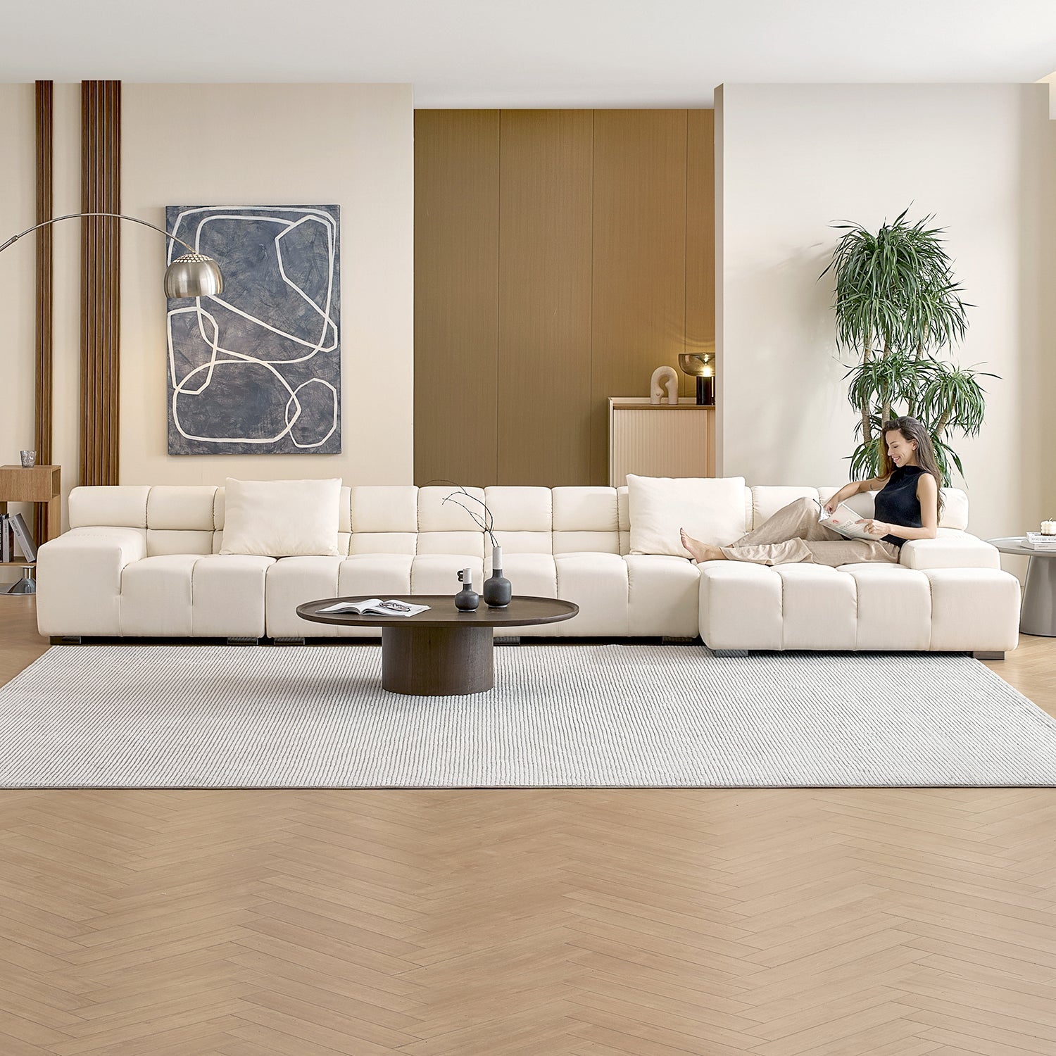 sectional - Amora Sectional Low Arm - MC - Mario Capasa