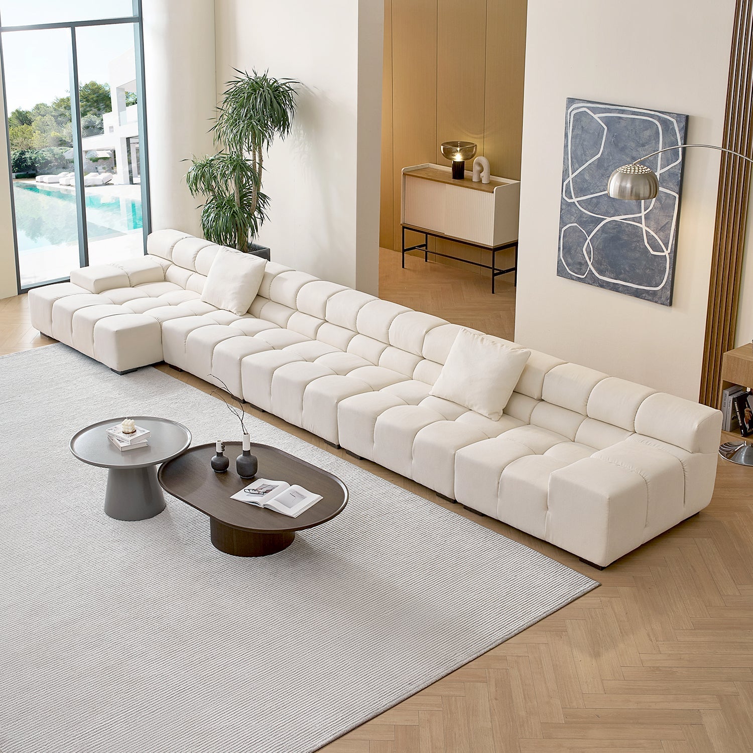 sectional - Amora Sectional Low Arm - MC - Mario Capasa