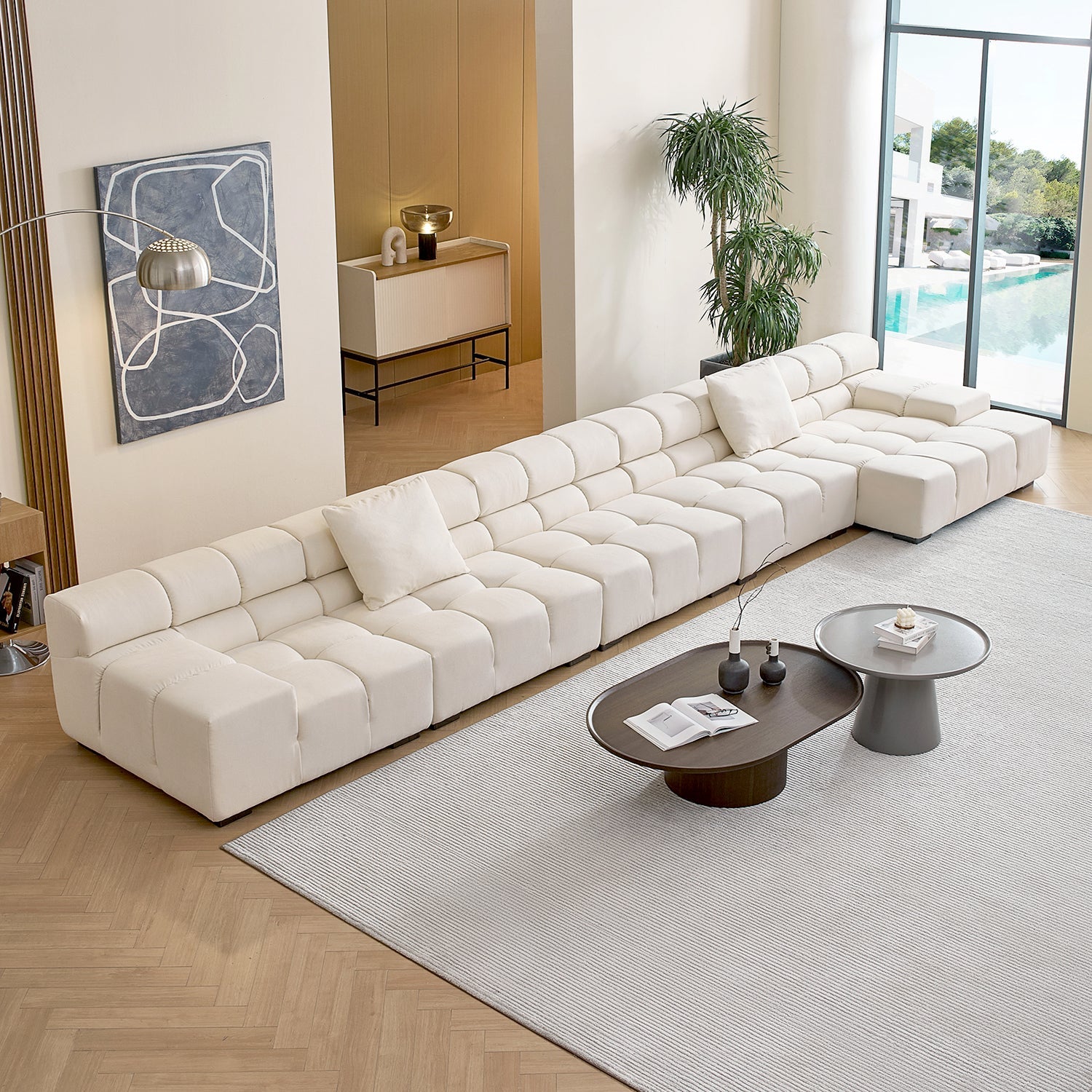 sectional - Amora Sectional Low Arm - MC - Mario Capasa