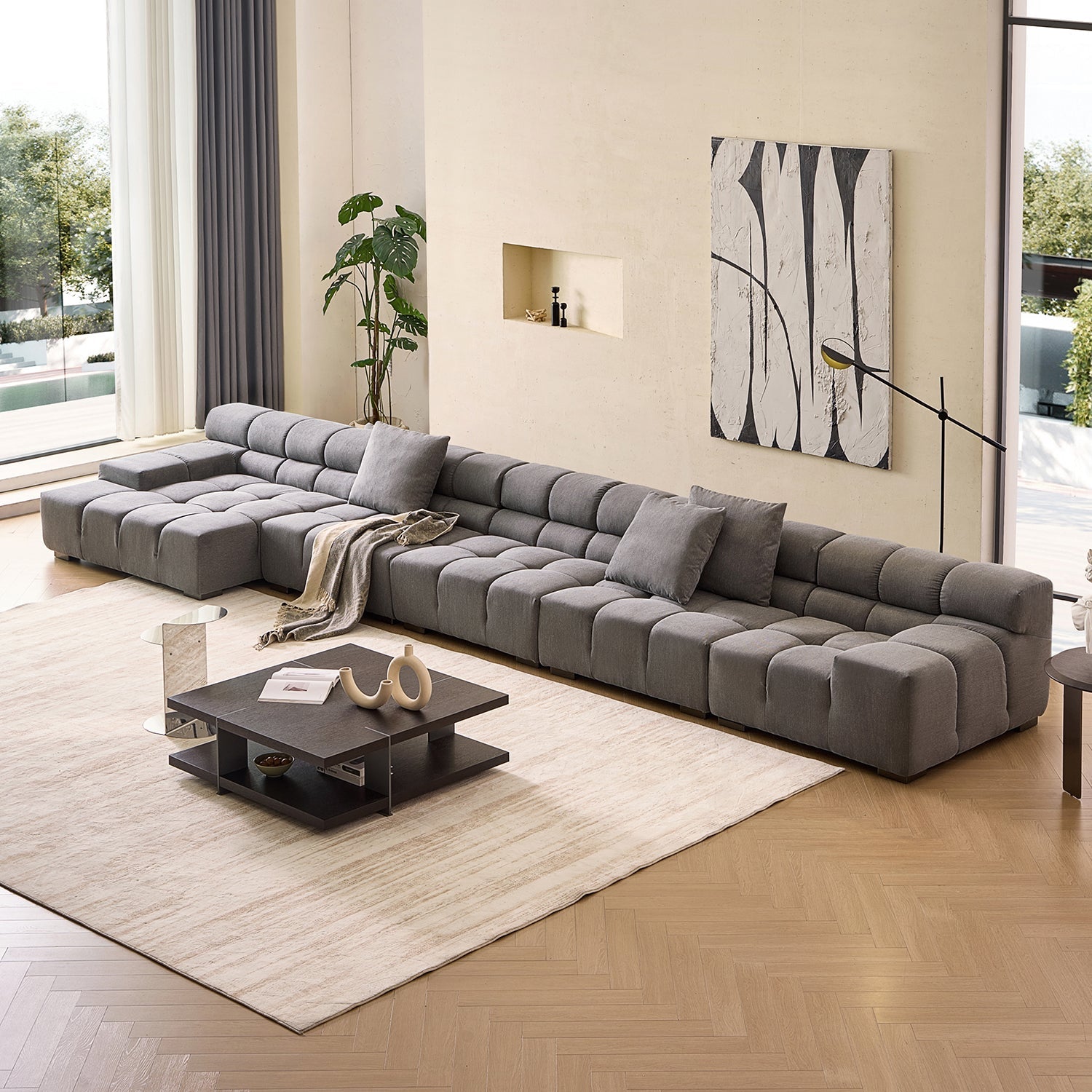 sectional - Amora Sectional Low Arm - MC - Mario Capasa
