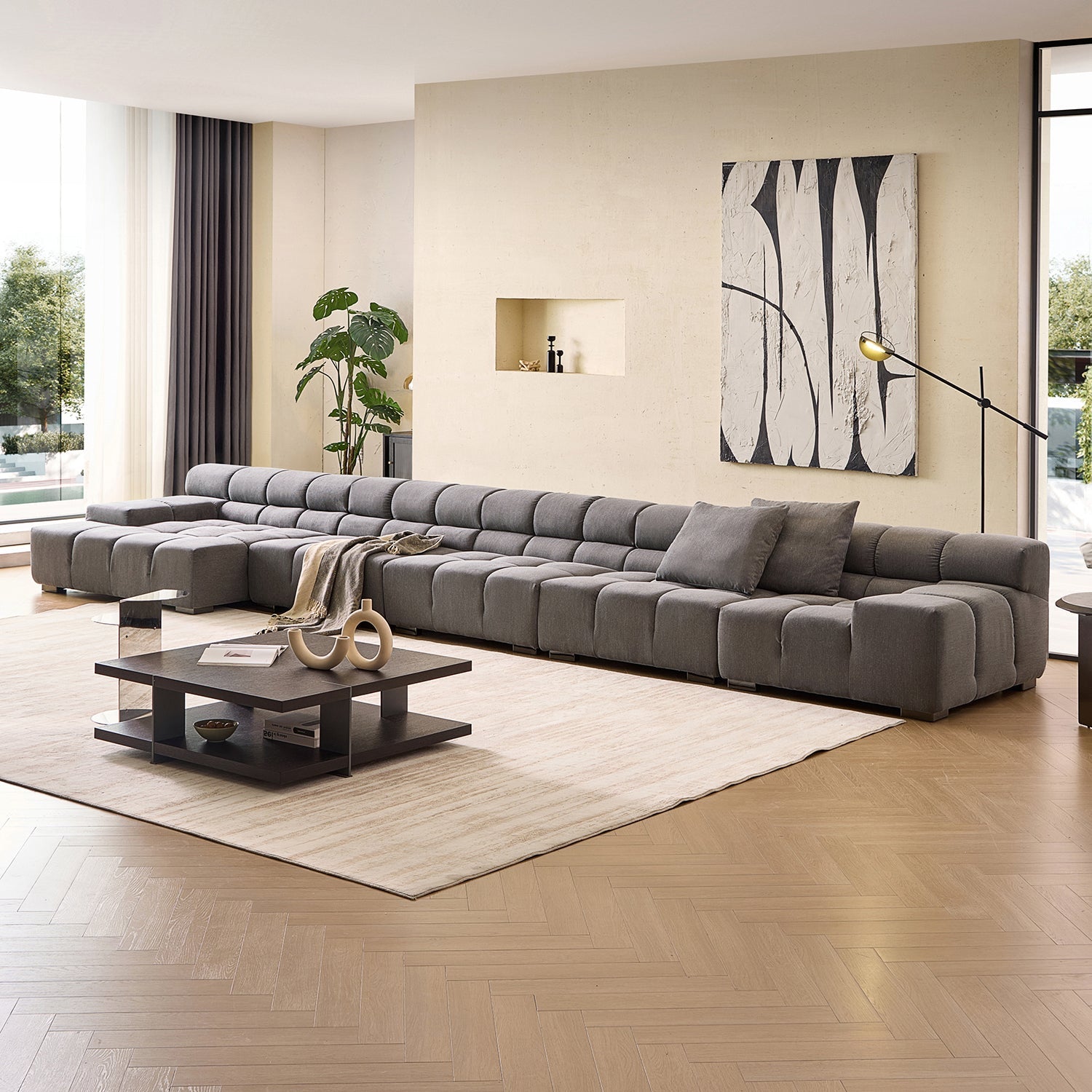 sectional - Amora Sectional Low Arm - MC - Mario Capasa