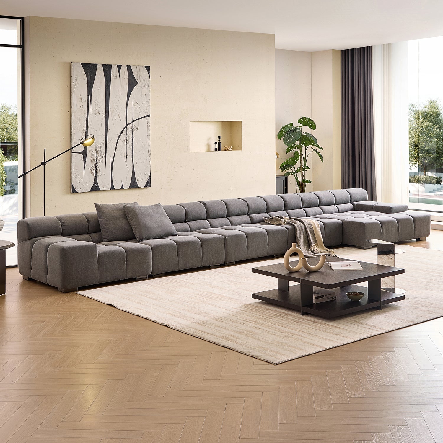 sectional - Amora Sectional Low Arm - MC - Mario Capasa