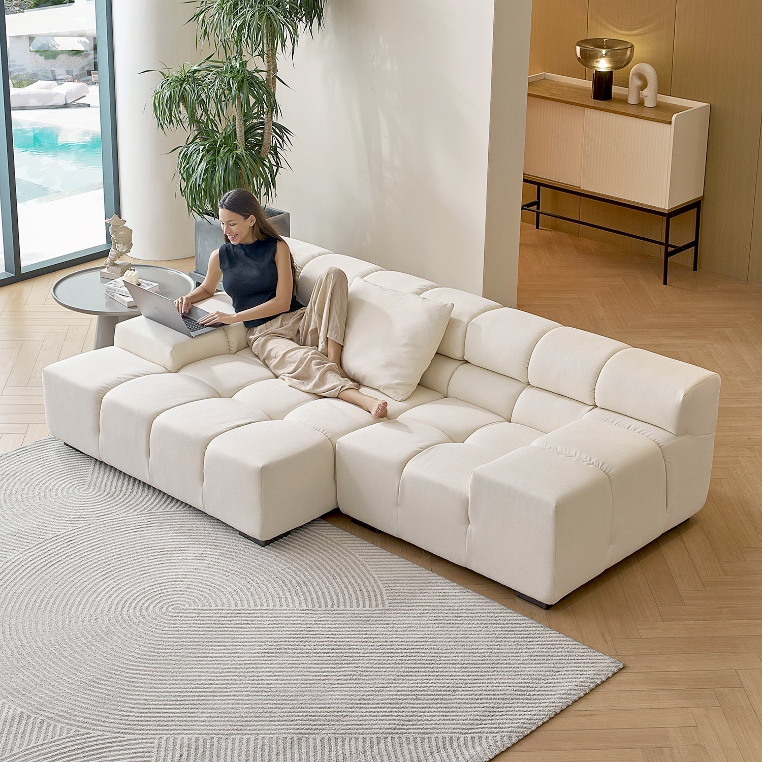 sectional - Amora Sectional Low Arm - MC - Mario Capasa