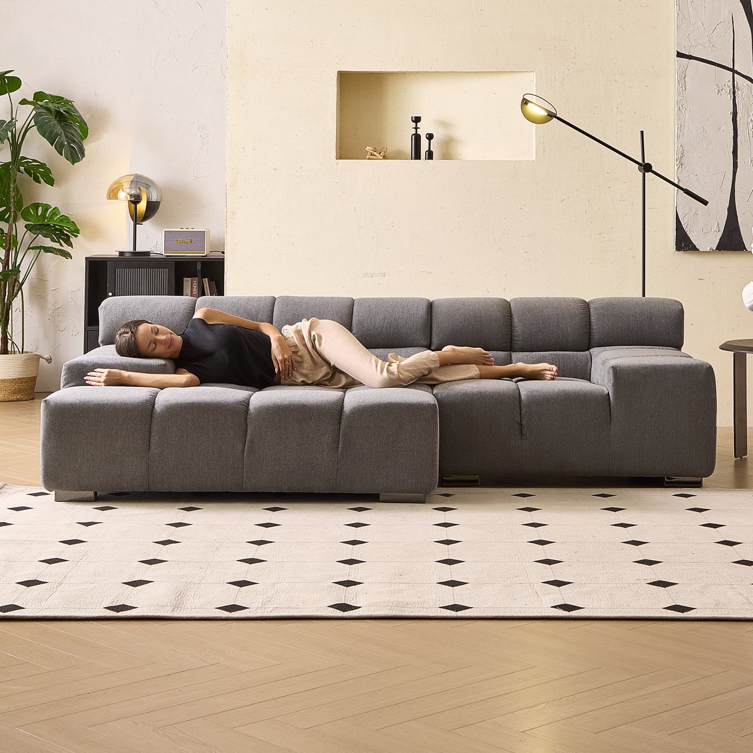 sectional - Amora Sectional Low Arm - MC - Mario Capasa