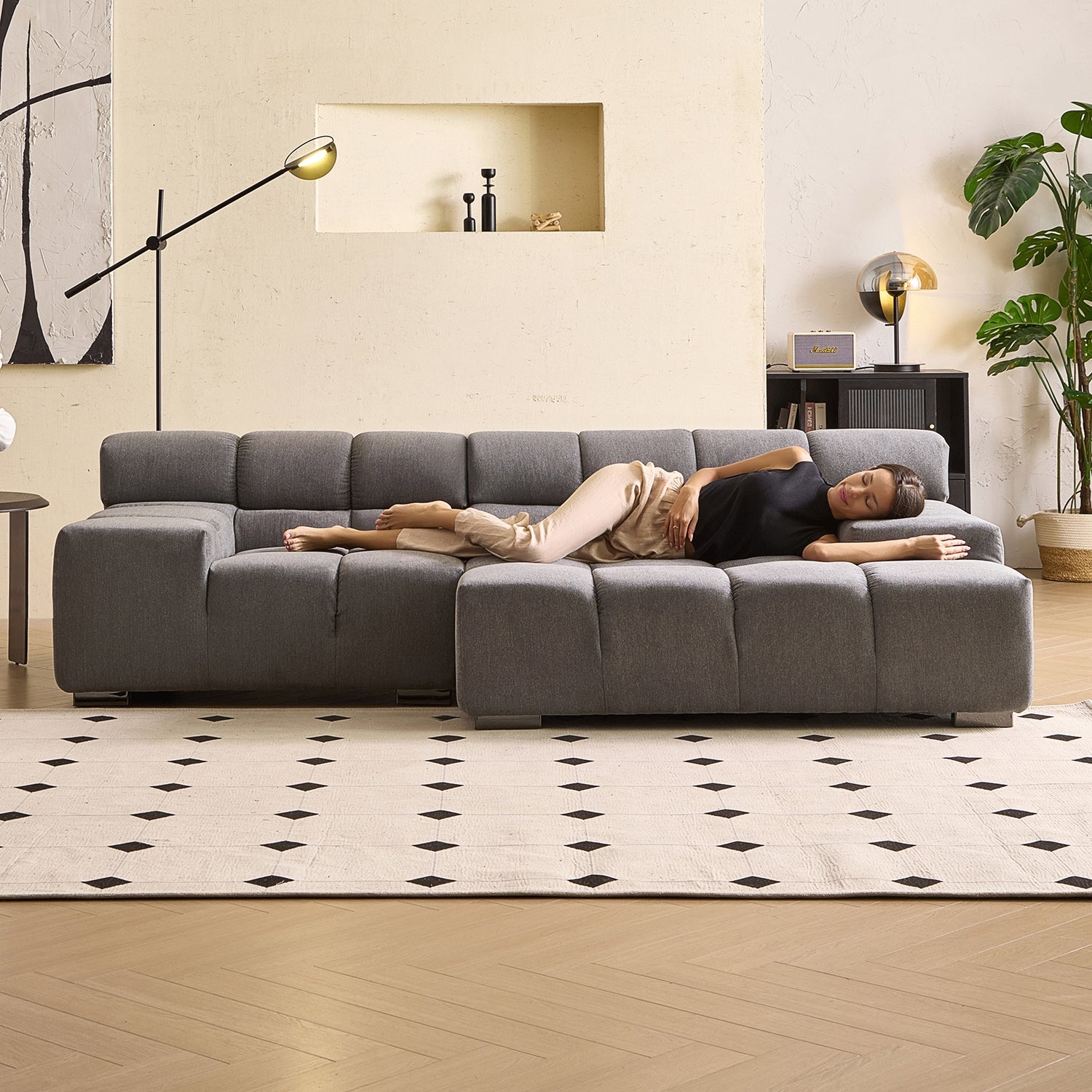 sectional - Amora Sectional Low Arm - MC - Mario Capasa