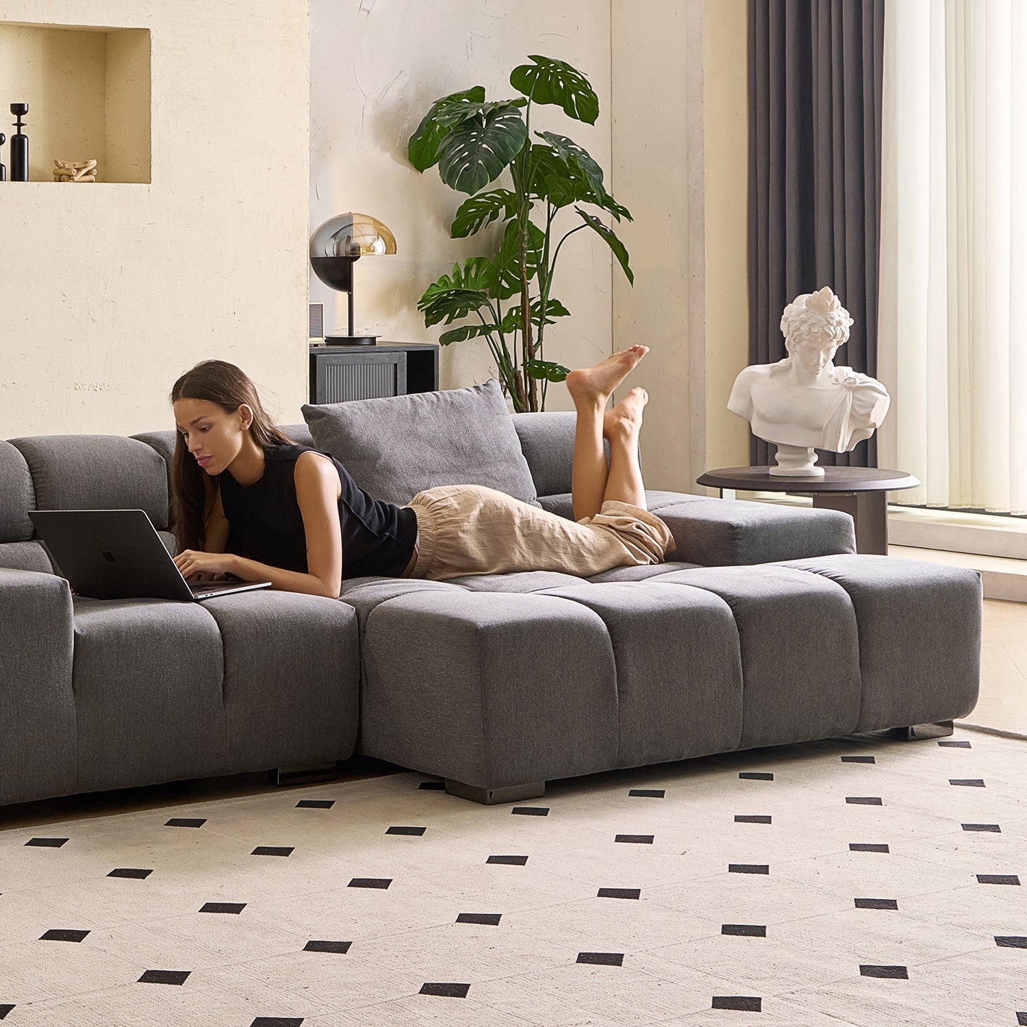 sectional - Amora Sectional Low Arm - MC - Mario Capasa
