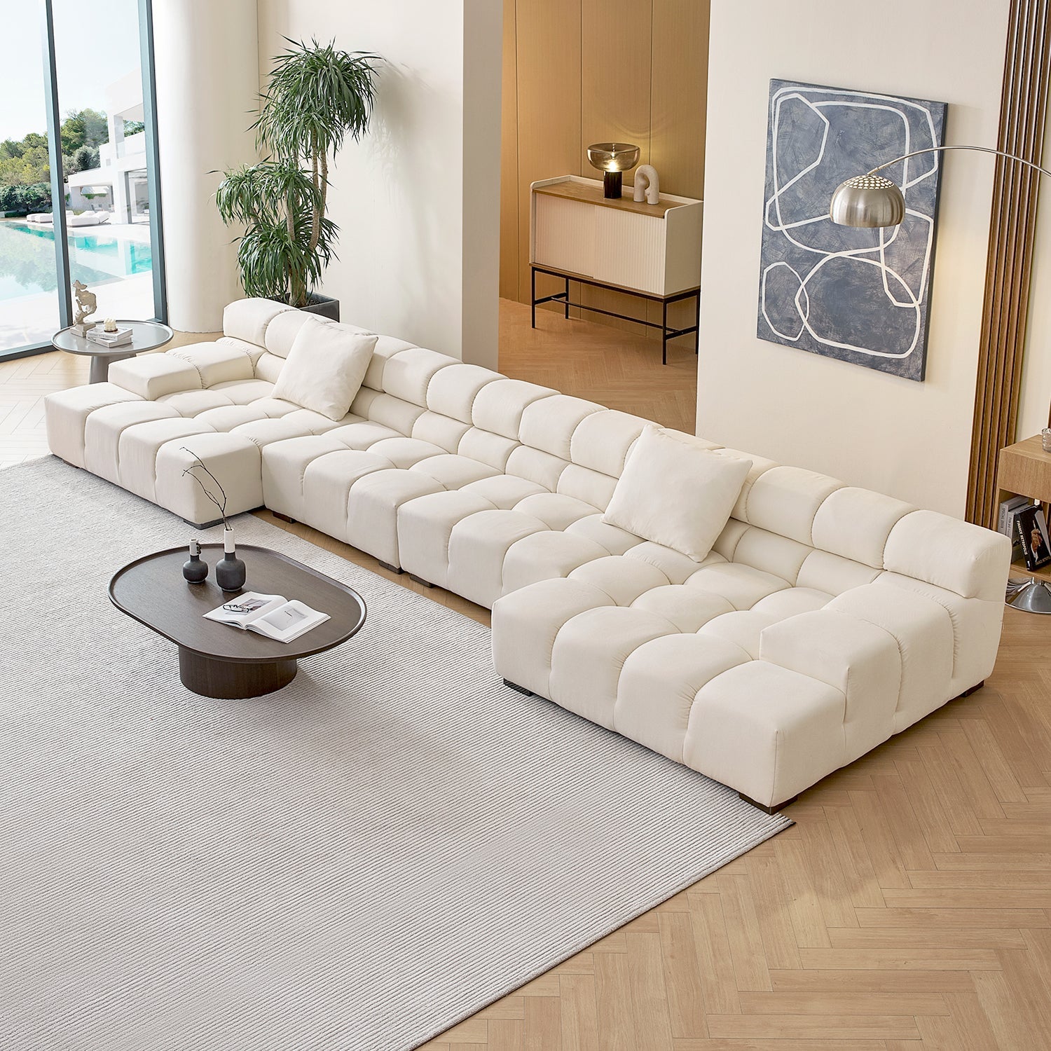 sectional - Amora U Sectional Low Arm - MC - Mario Capasa