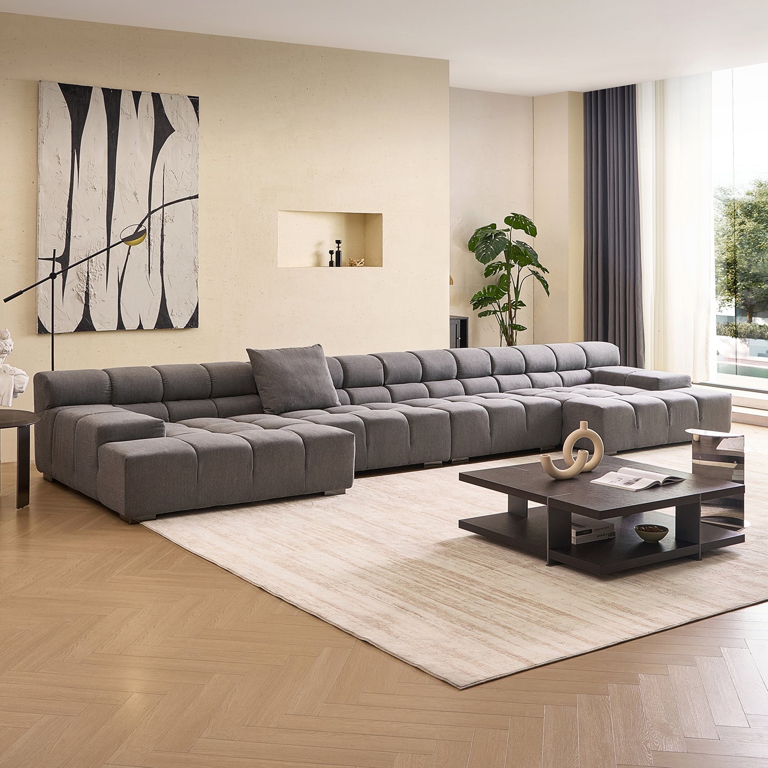 sectional - Amora U Sectional Low Arm - MC - Mario Capasa