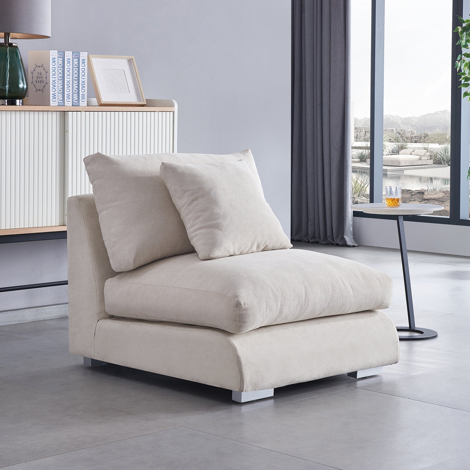 Modular - Feathers 1 - Seater - Armless - MC - Mario Capasa