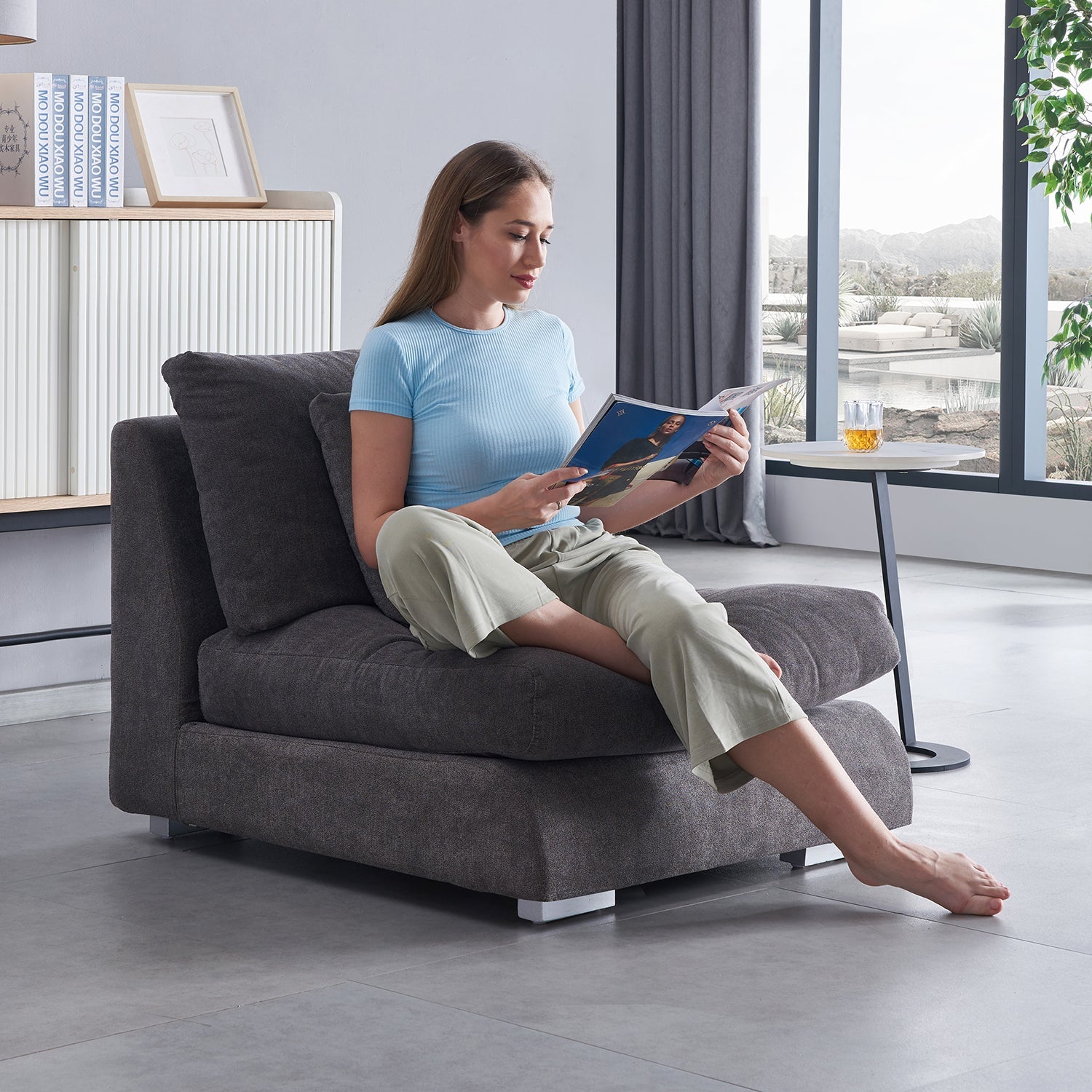 Modular - Feathers 1 - Seater - Armless - MC - Mario Capasa