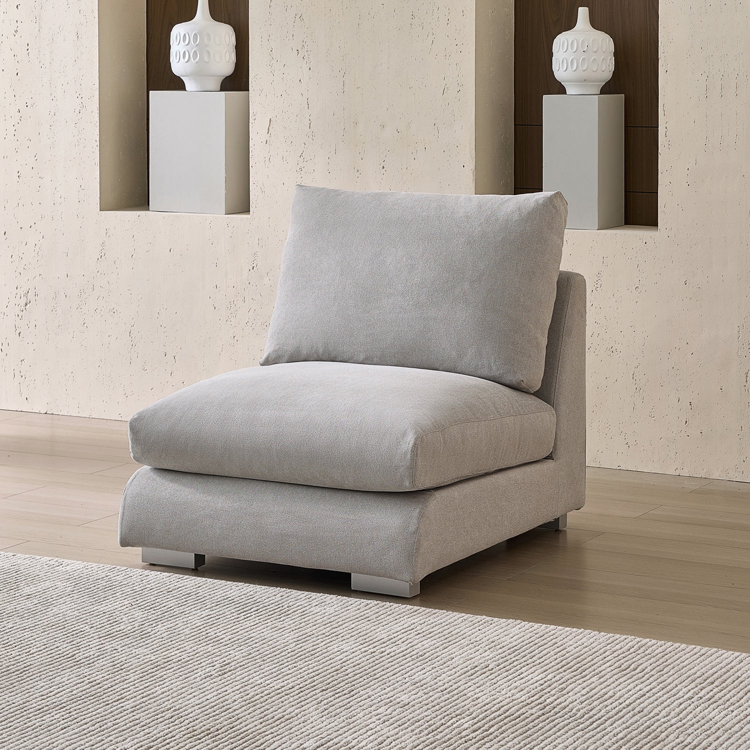 Modular - Feathers 1 - Seater - Armless - MC - Mario Capasa
