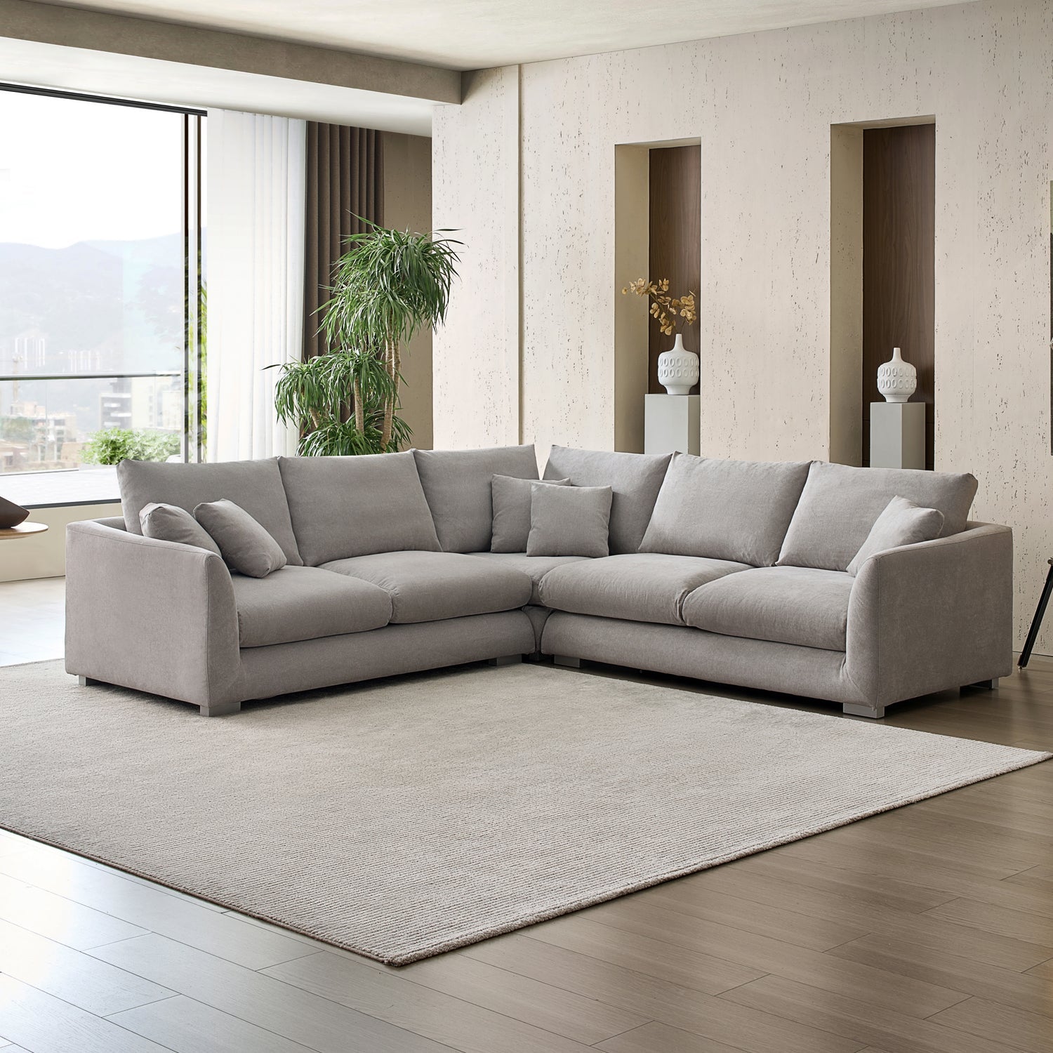 Sofa - Feathers L Sectional - MC - Mario Capasa