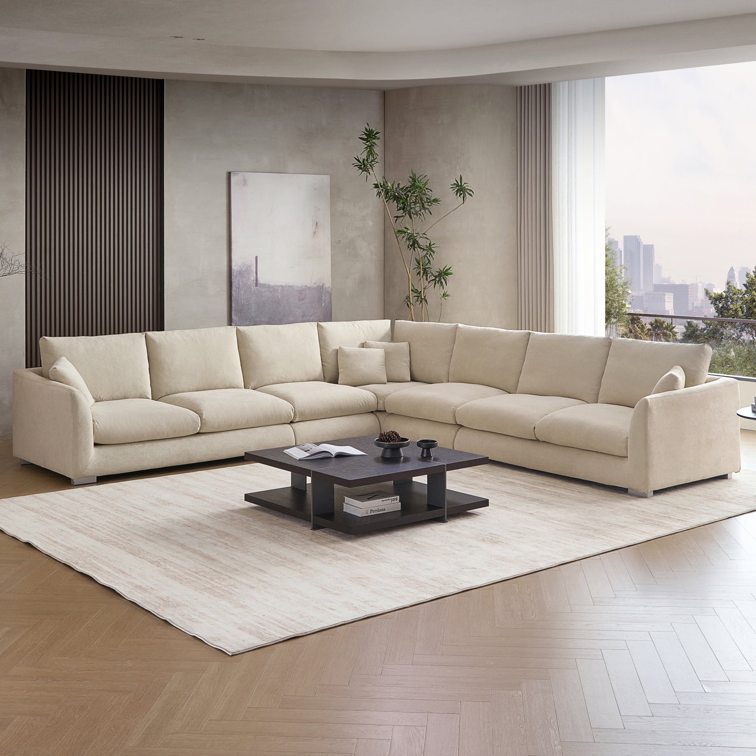 Sofa - Feathers L Sectional - MC - Mario Capasa
