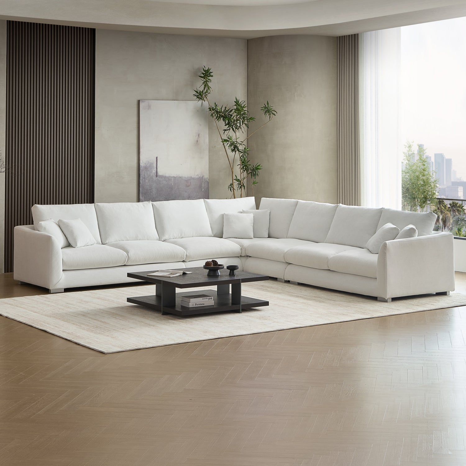 Sofa - Feathers L Sectional - MC - Mario Capasa