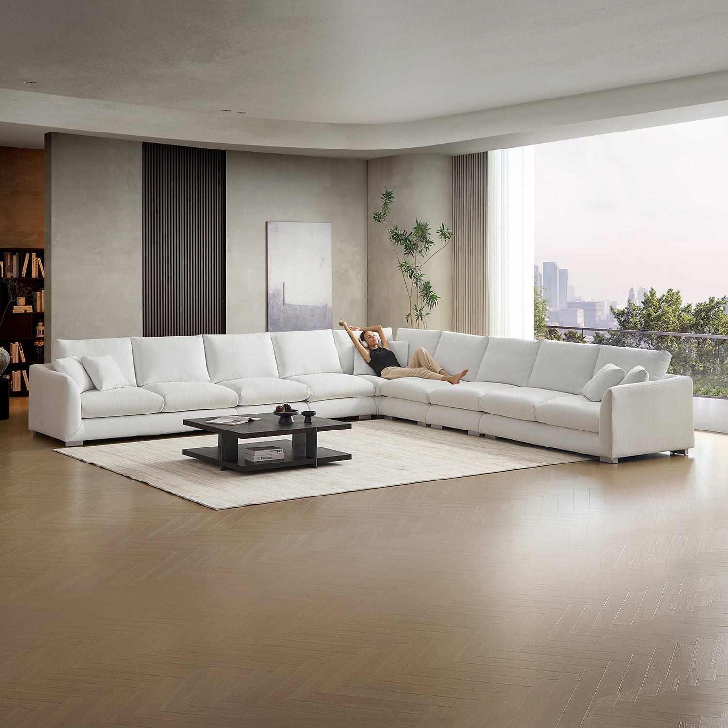 Sofa - Feathers L Sectional - MC - Mario Capasa