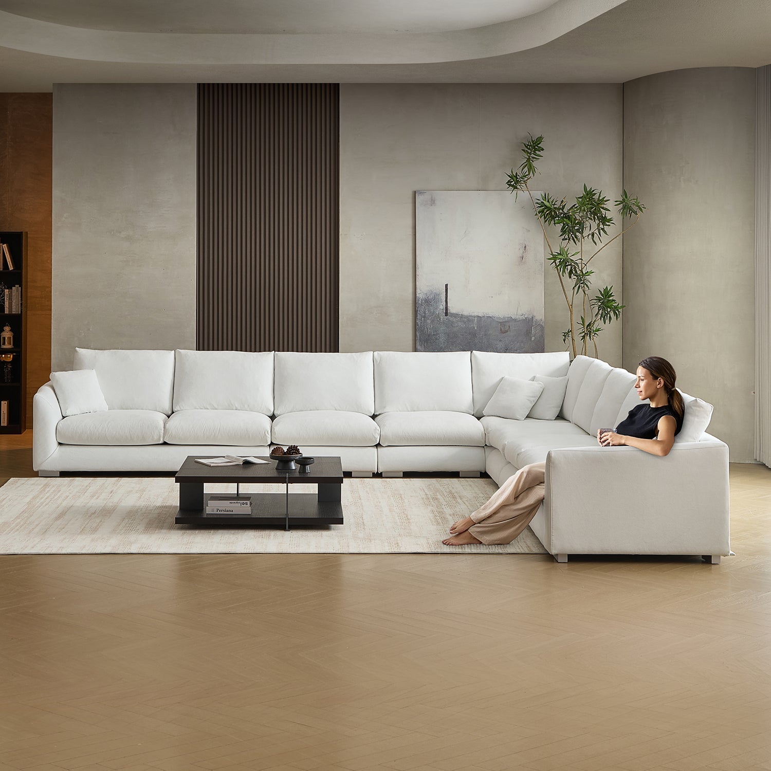 Sofa - Feathers L Sectional - MC - Mario Capasa