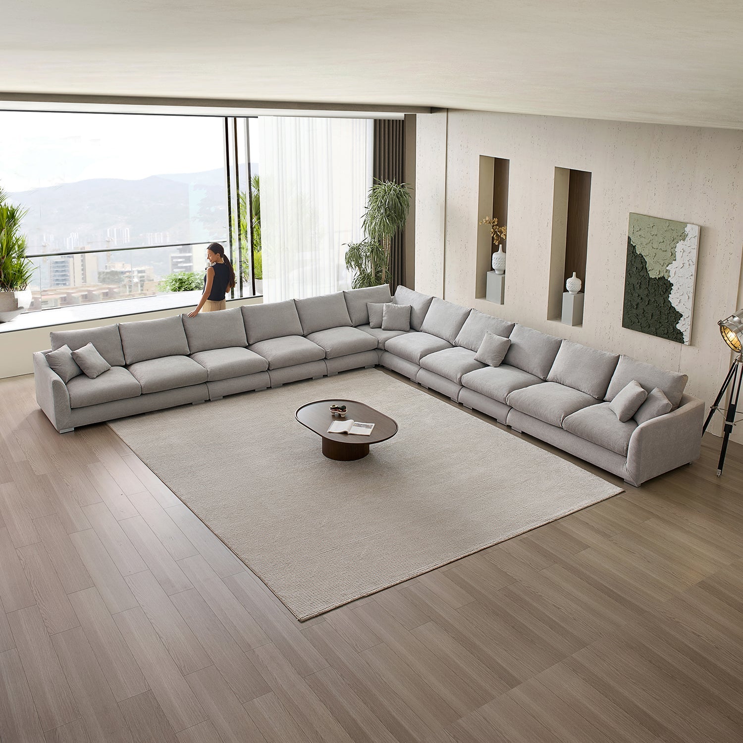Sofa - Feathers L Sectional - MC - Mario Capasa