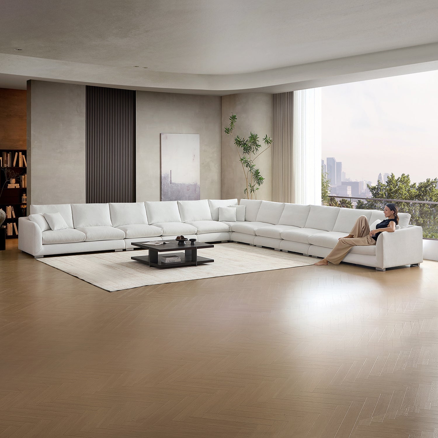 Sofa - Feathers L Sectional - MC - Mario Capasa