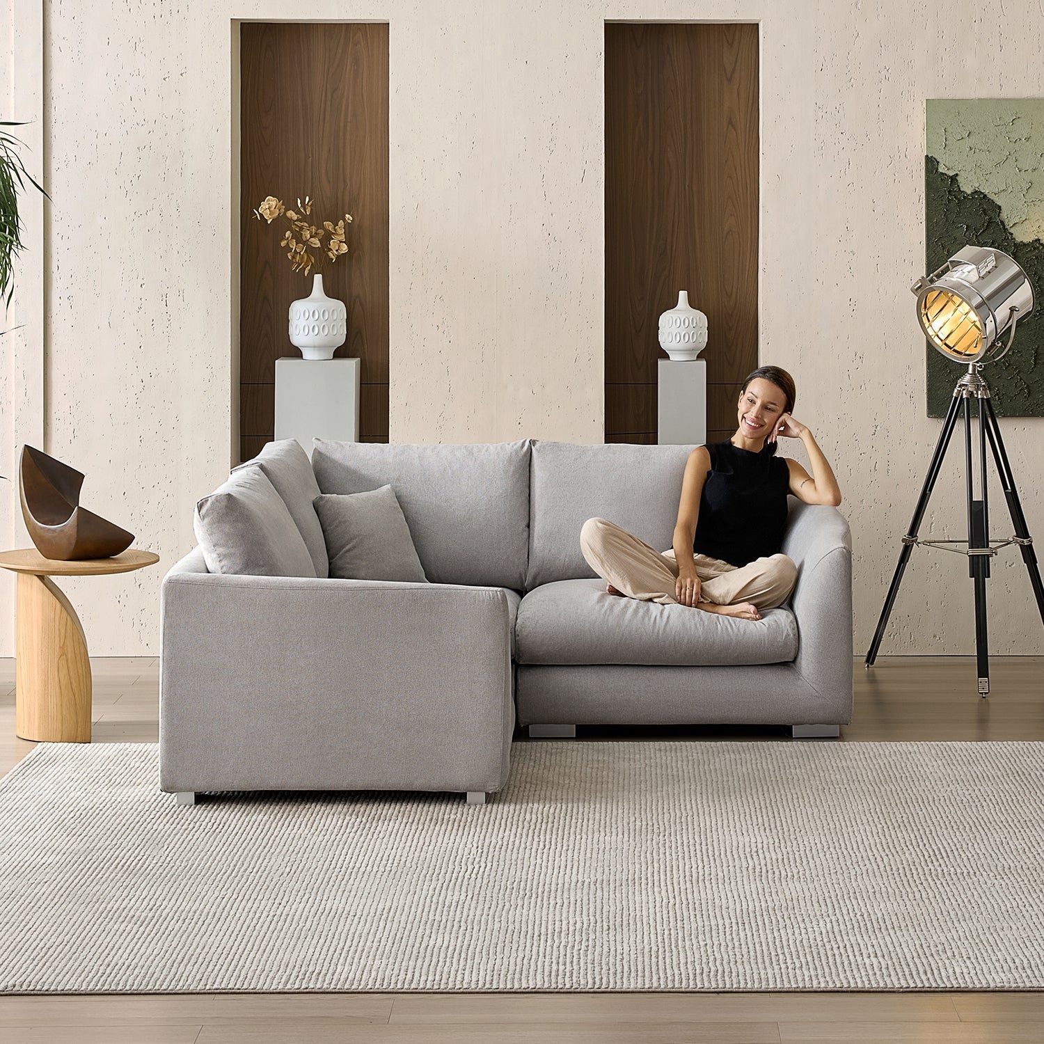 Sofa - Feathers L Sectional - MC - Mario Capasa
