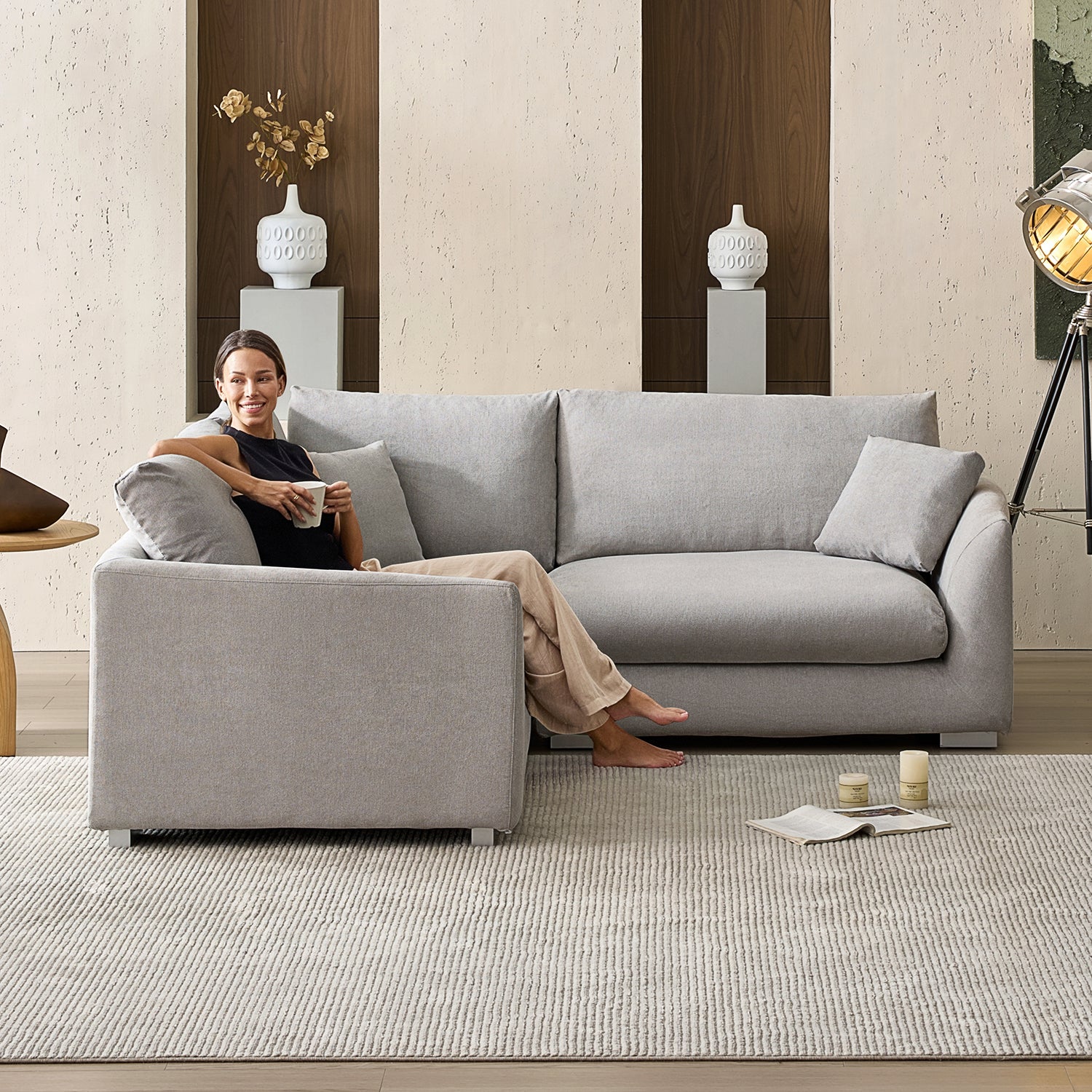 Sofa - Feathers L Sectional - MC - Mario Capasa