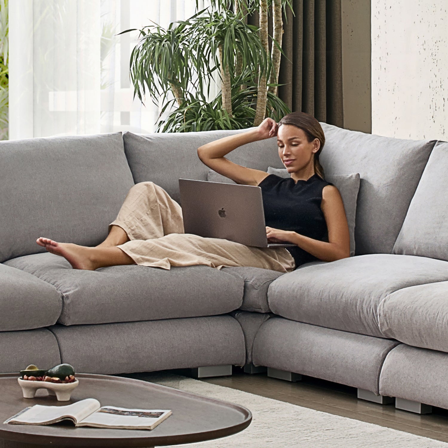 Sofa - Feathers L Sectional - MC - Mario Capasa