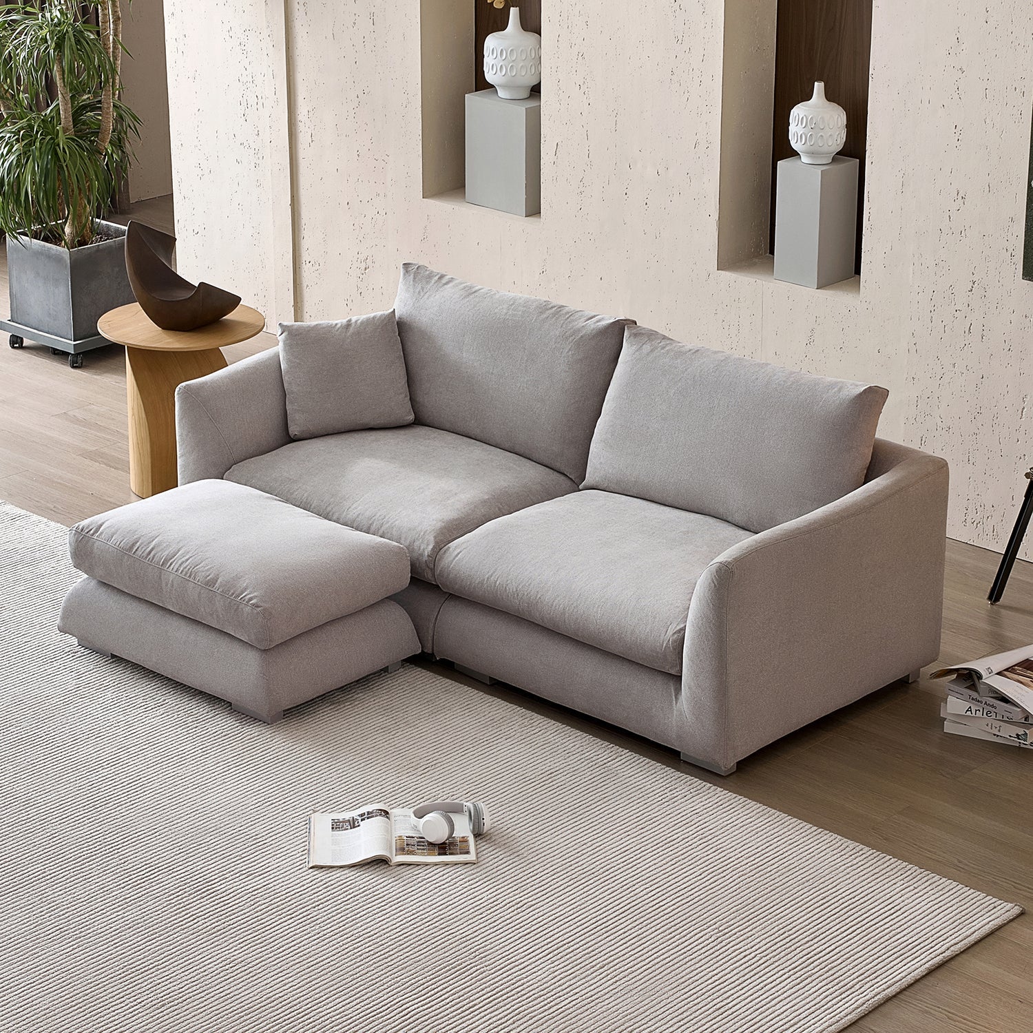 Sofa - Feathers Sofa + Ottoman - MC - Mario Capasa
