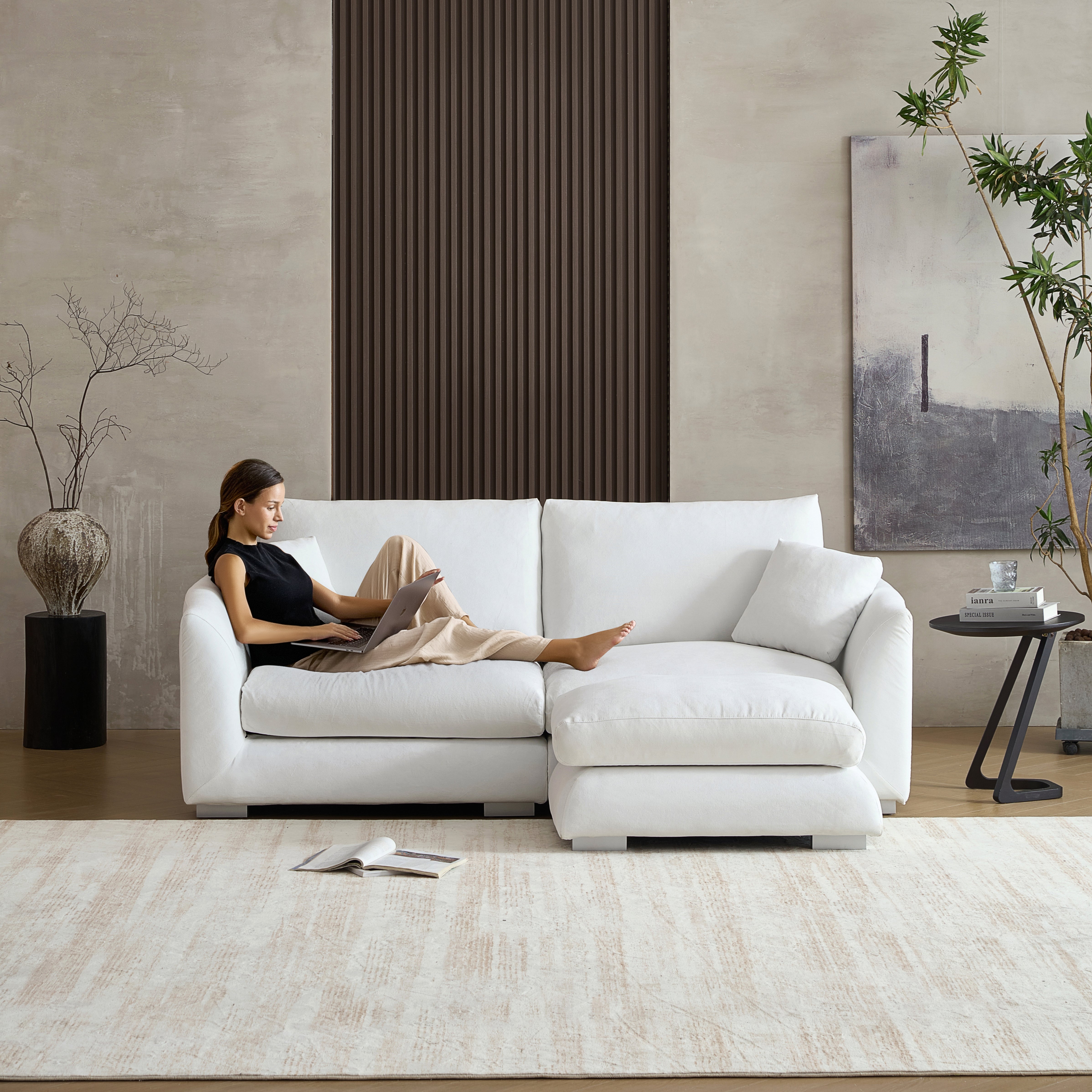 Sofa - Feathers Sofa + Ottoman - MC - Mario Capasa