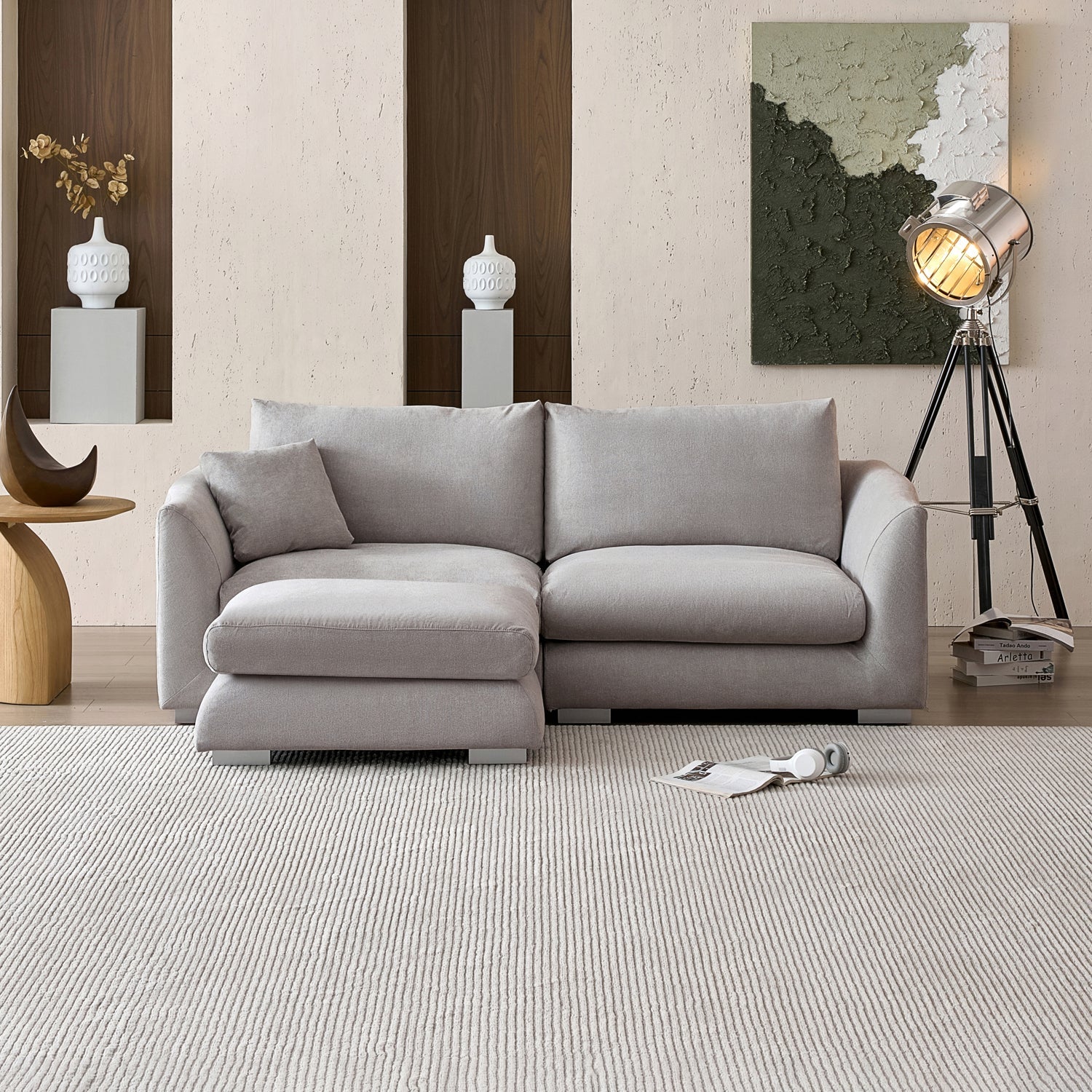 Sofa - Feathers Sofa + Ottoman - MC - Mario Capasa