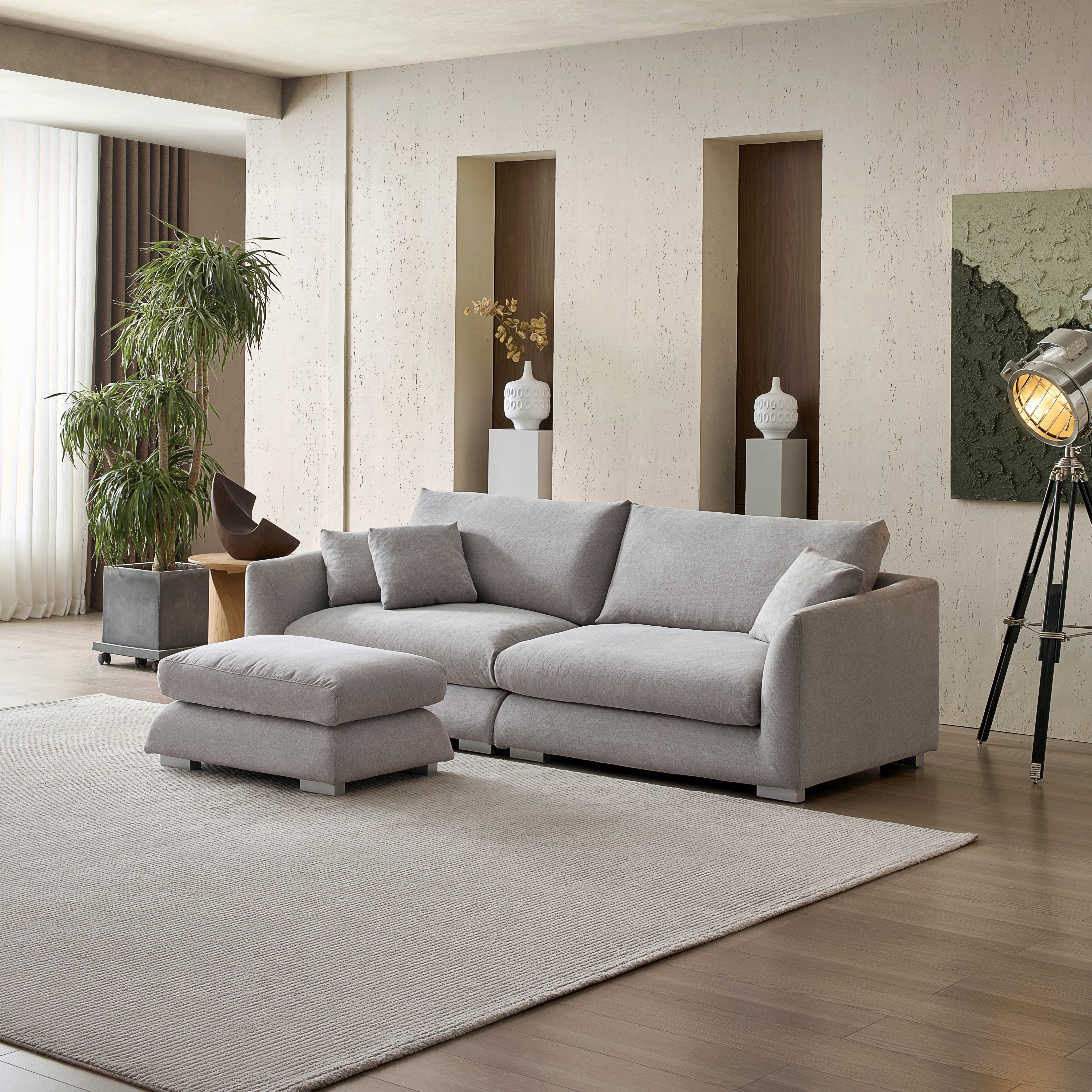 Sofa - Feathers Sofa + Ottoman - MC - Mario Capasa