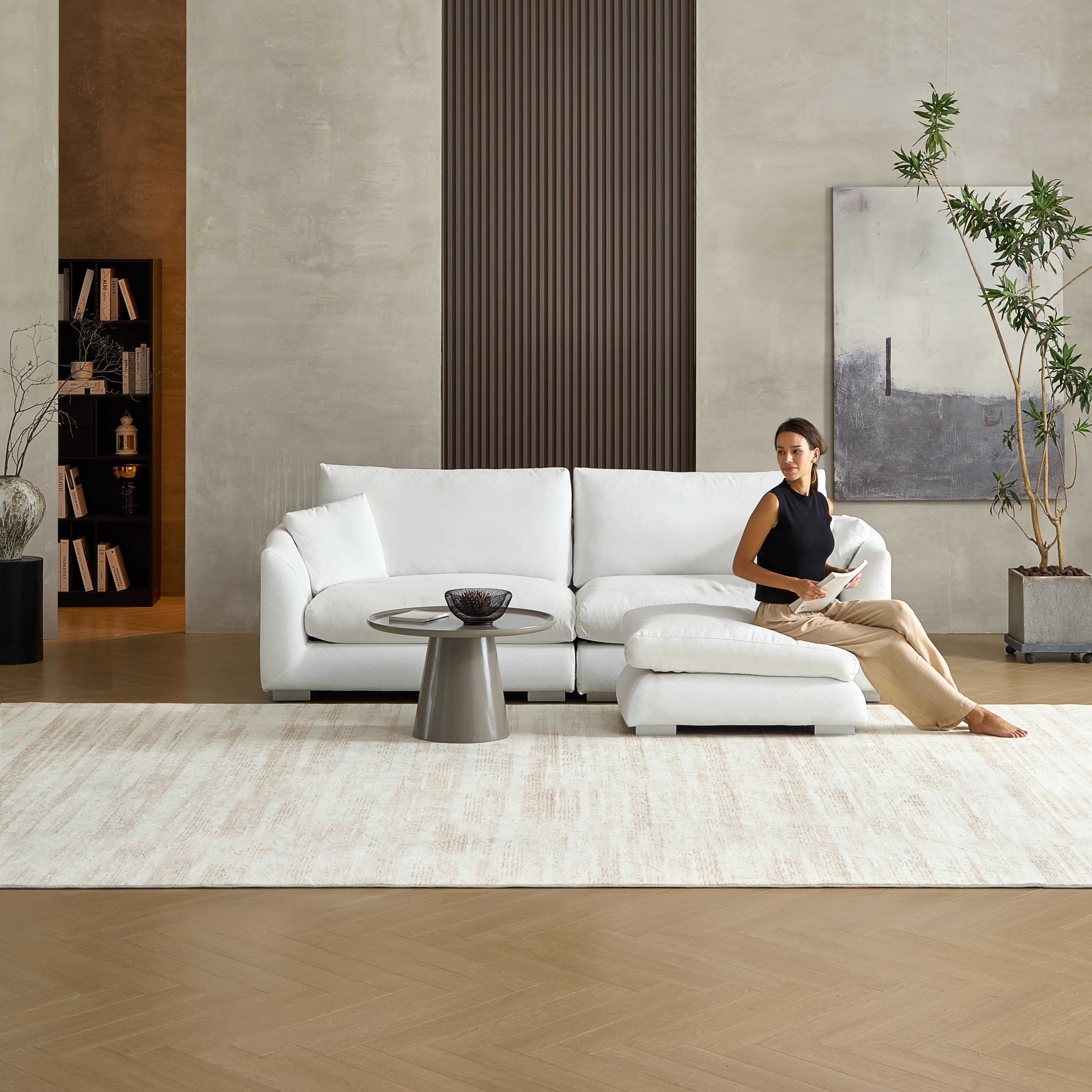 Sofa - Feathers Sofa + Ottoman - MC - Mario Capasa