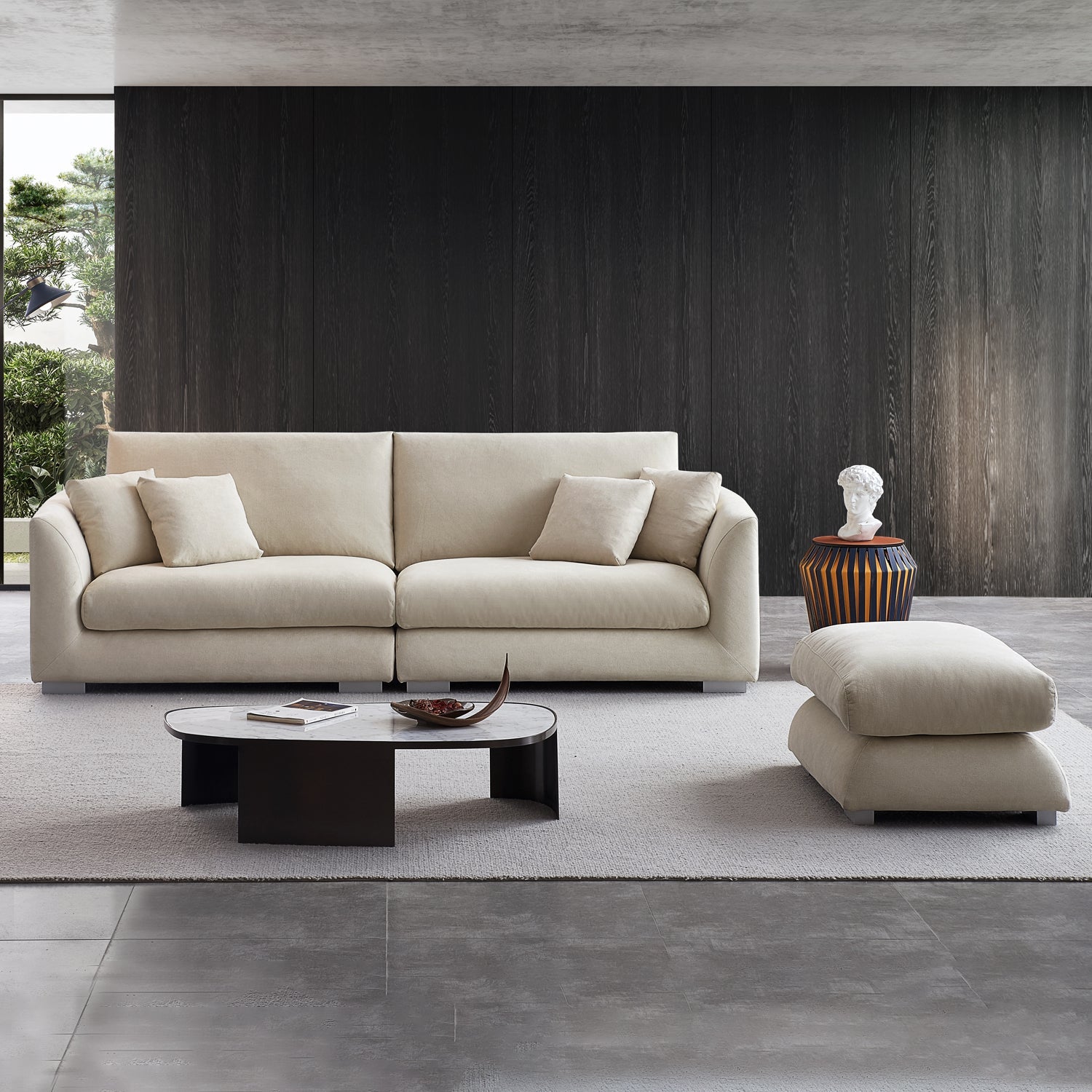 Sofa - Feathers Sofa + Ottoman - MC - Mario Capasa