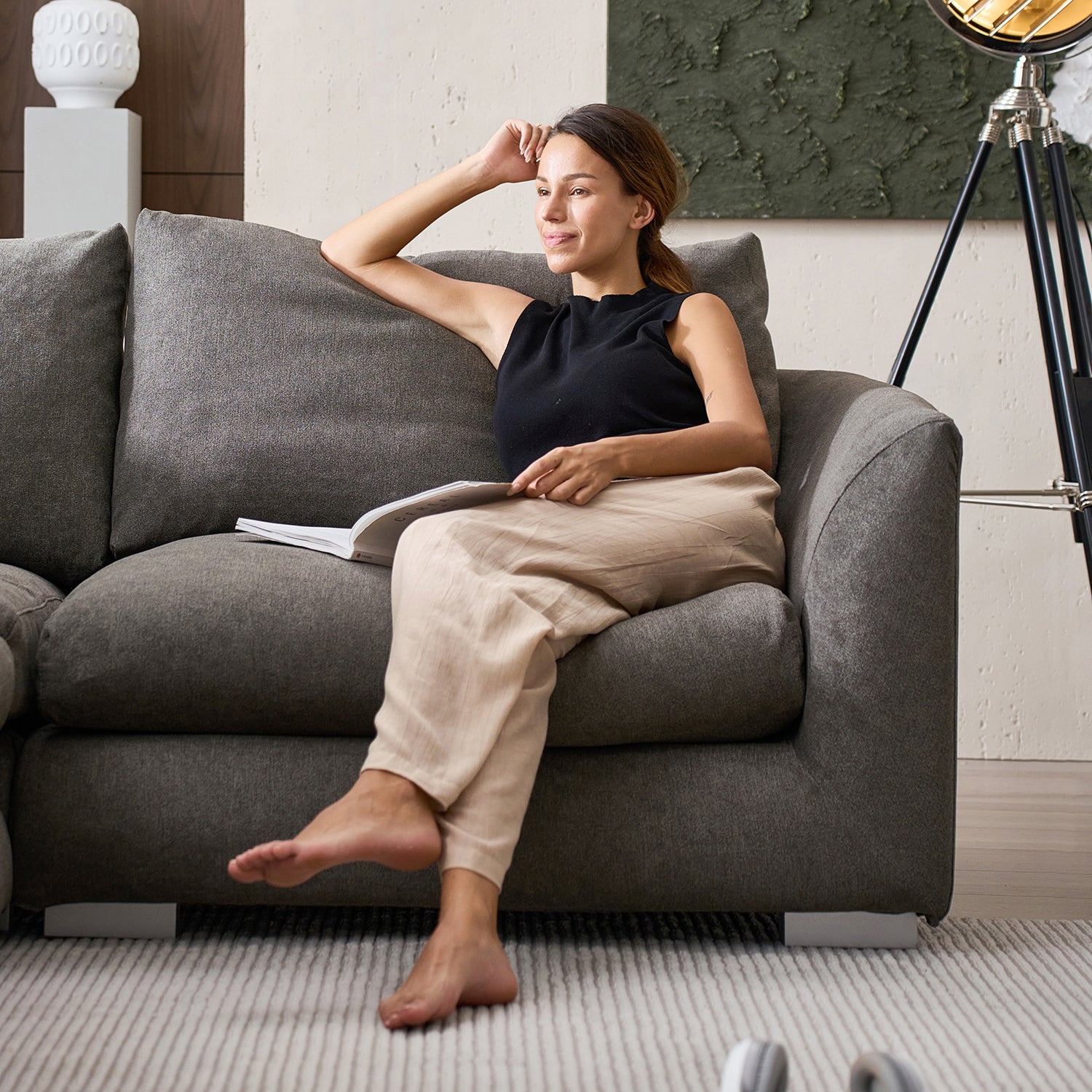 Sofa - Feathers Sofa + Ottoman - MC - Mario Capasa